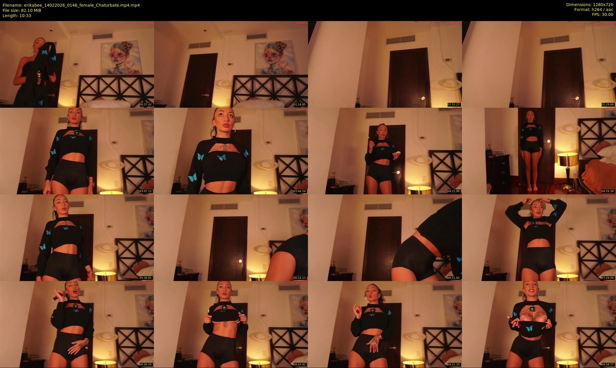 erikabee — 11 minute Chaturbate female cam show recording, 720p, Feb 14, 2026