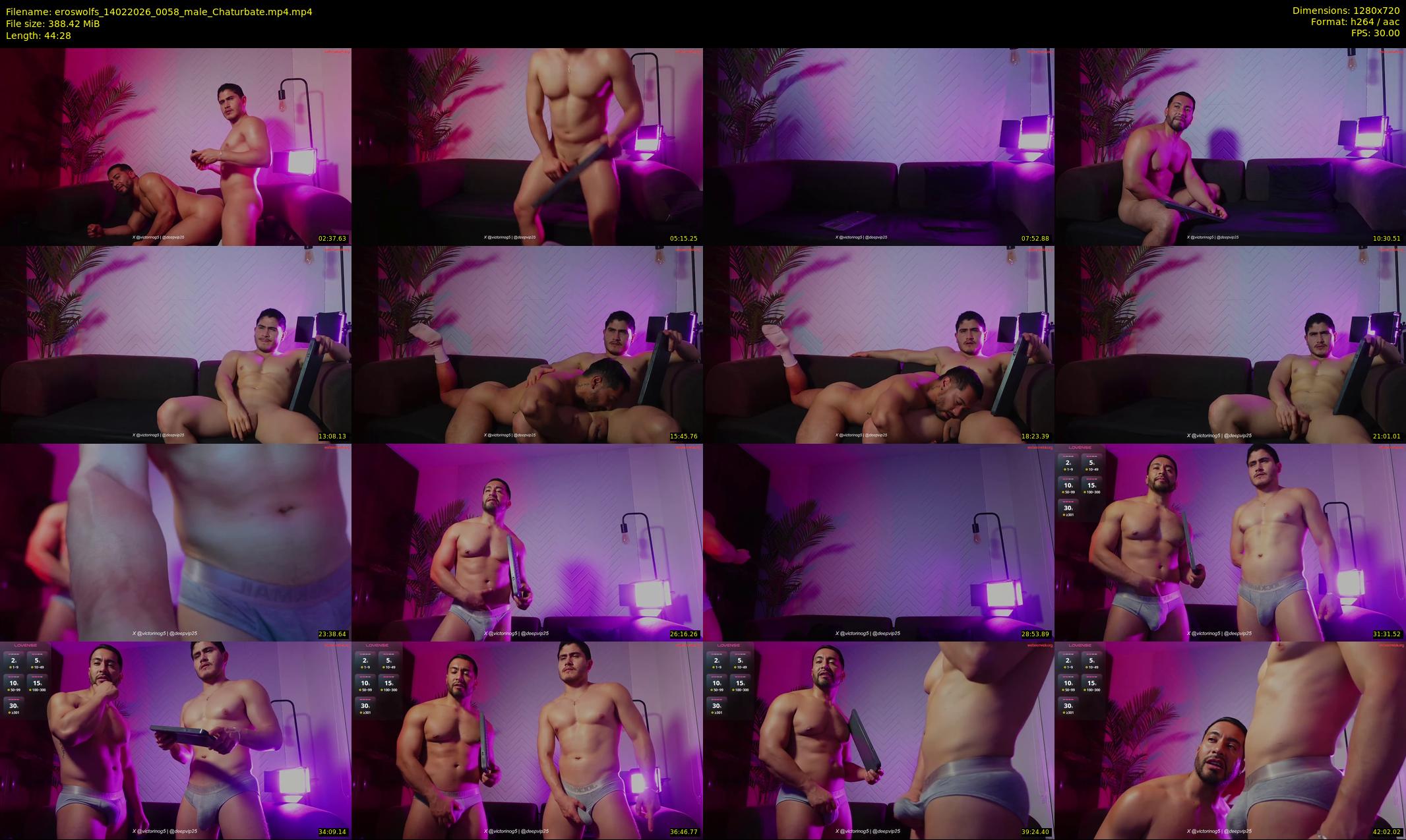 eroswolfs — 45 minute Chaturbate male cam show recording, 720p, Feb 14, 2026