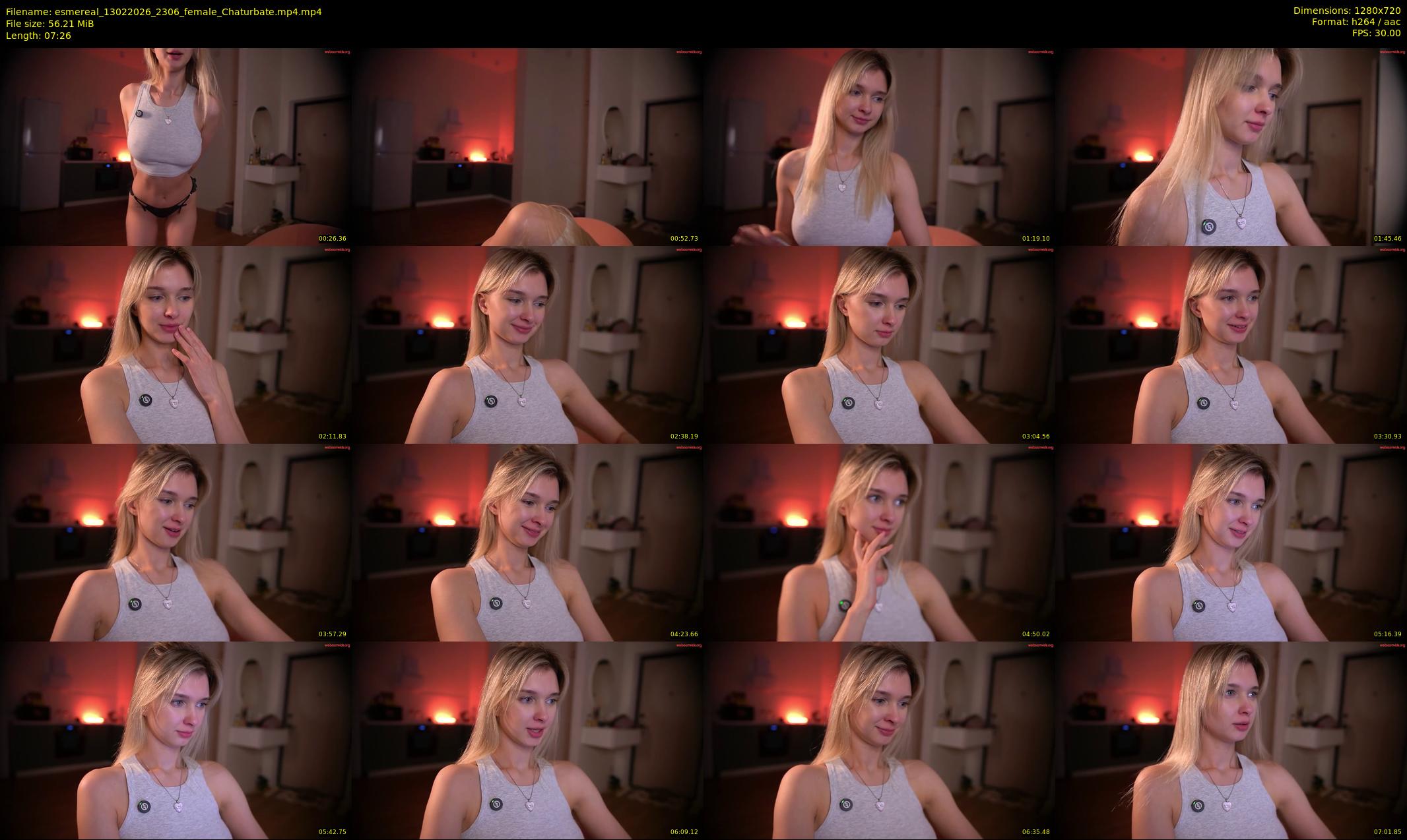esmereal — 8 minute Chaturbate female cam show recording, 720p, Feb 13, 2026
