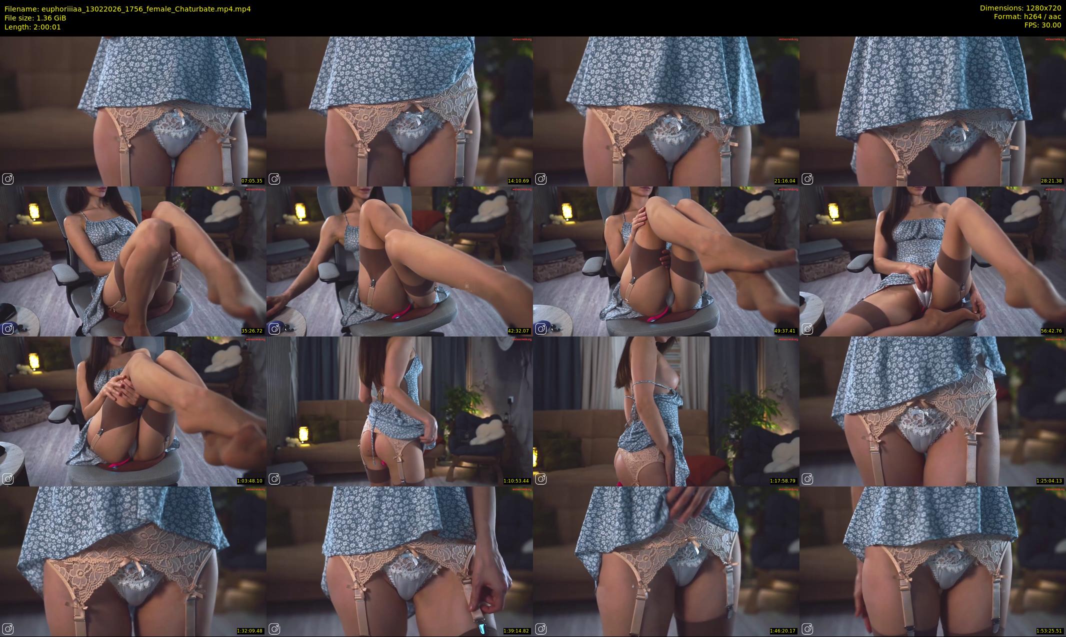 euphoriiiaa — 121 minute Chaturbate female cam show recording, 720p, Feb 13, 2026