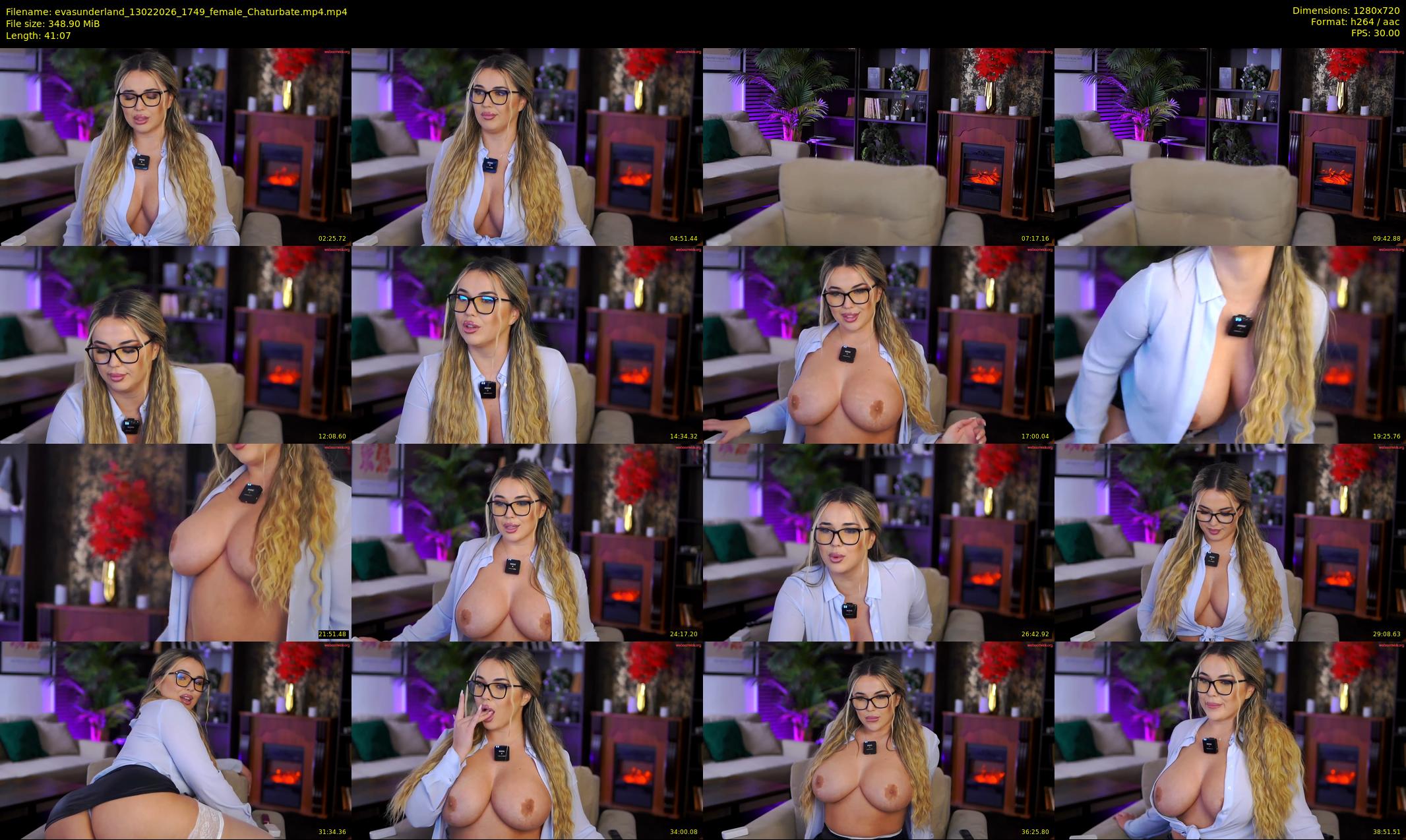 evasunderland — 42 minute Chaturbate female cam show recording, 720p, Feb 13, 2026