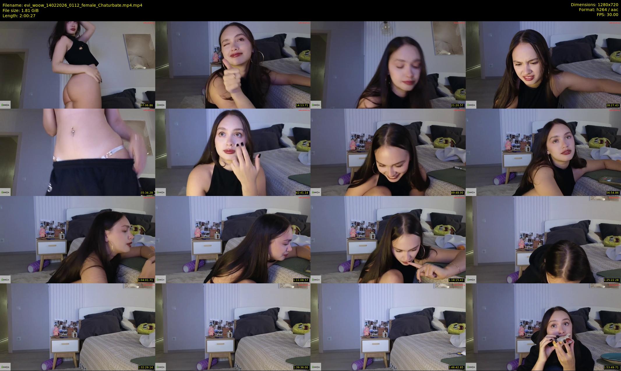 evi_woow — 121 minute Chaturbate female cam show recording, 720p, Feb 14, 2026