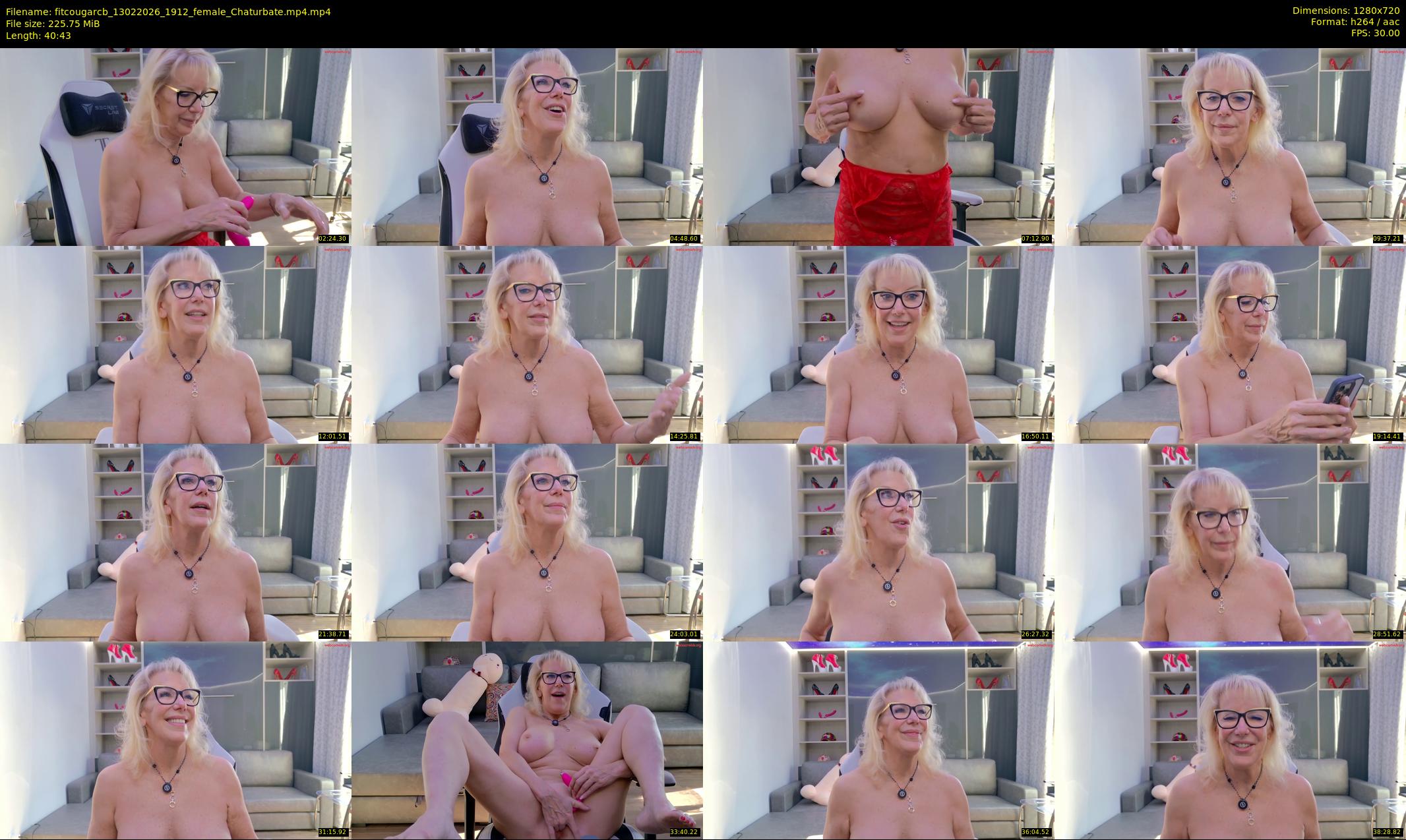 fitcougarcb — 41 minute Chaturbate female cam show recording, 720p, Feb 13, 2026