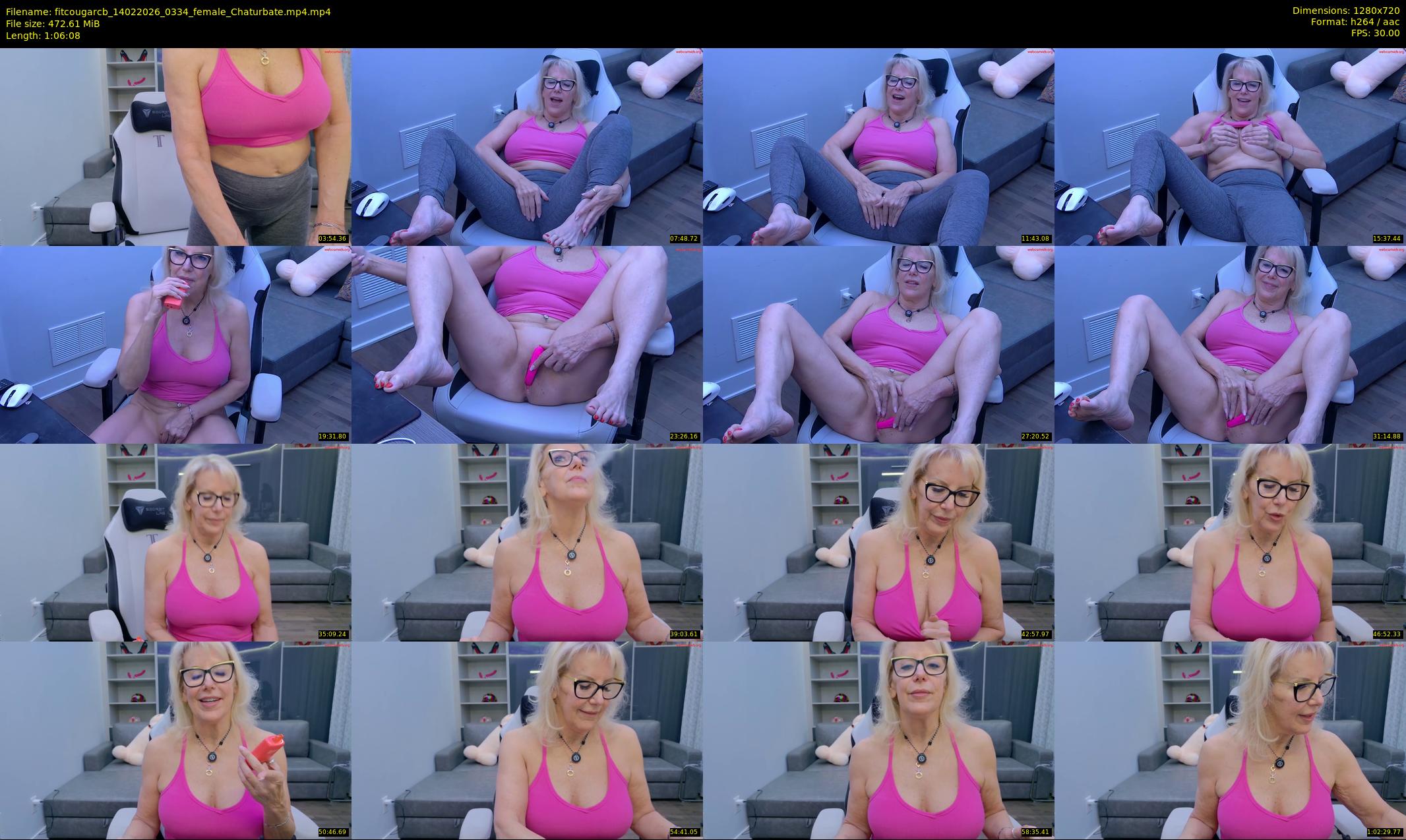 fitcougarcb — 67 minute Chaturbate female cam show recording, 720p, Feb 14, 2026