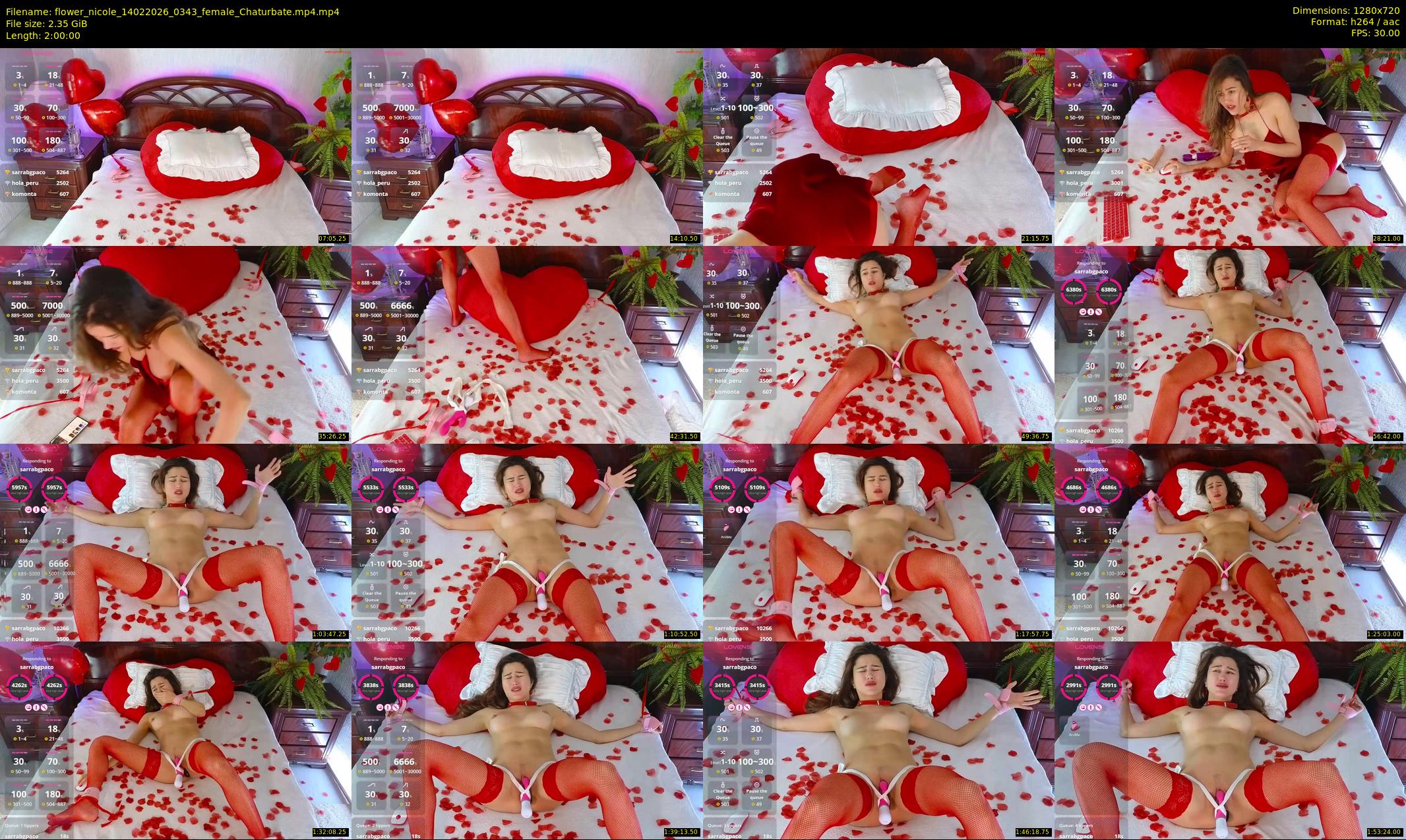 flower_nicole — 120 minute Chaturbate female cam show recording, 720p, Feb 14, 2026