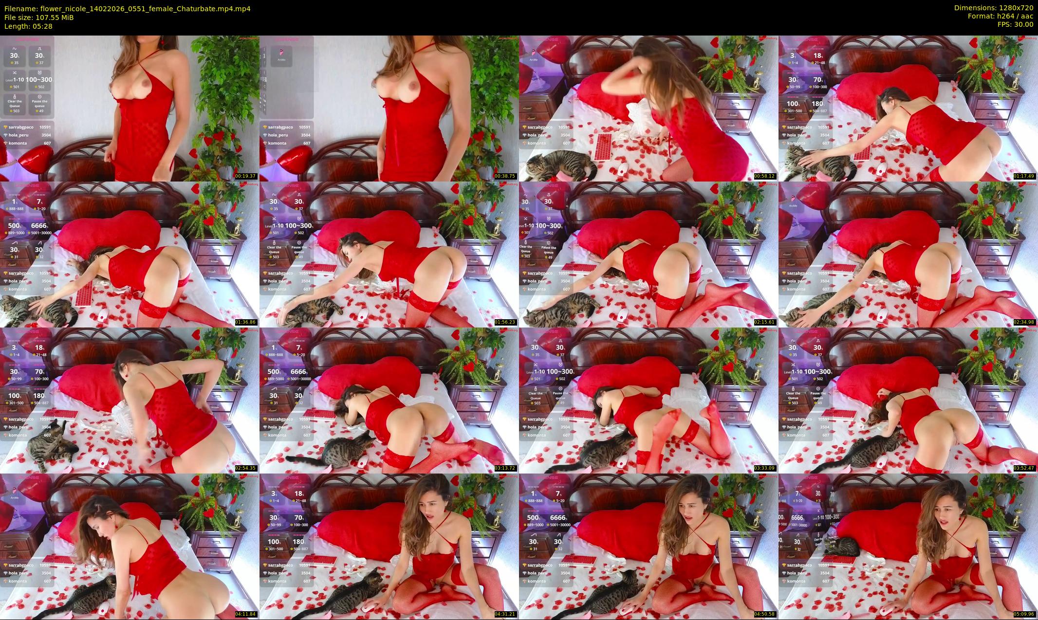 flower_nicole — 6 minute Chaturbate female cam show recording, 720p, Feb 14, 2026