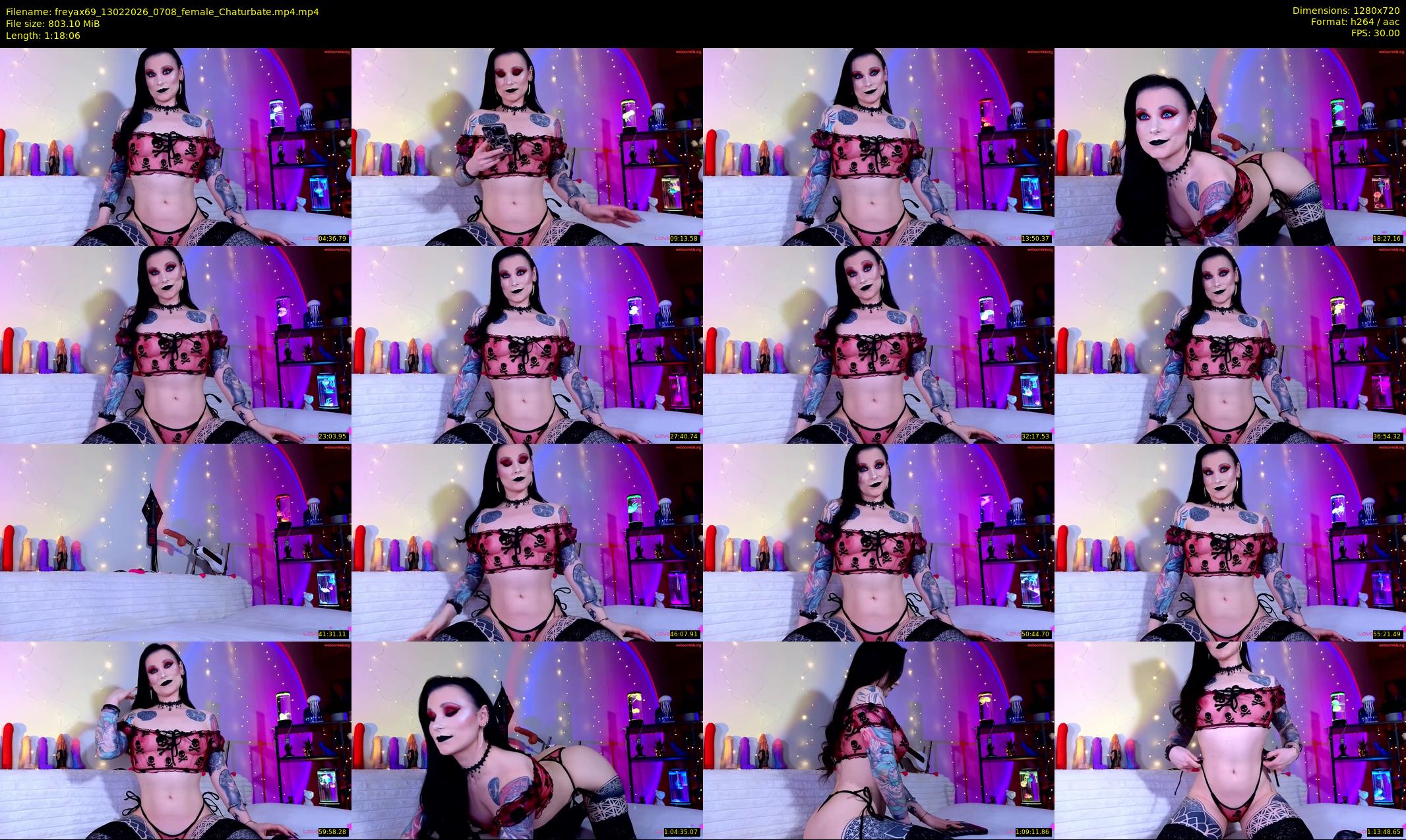 freyax69 — 79 minute Chaturbate female cam show recording, 720p, Feb 13, 2026