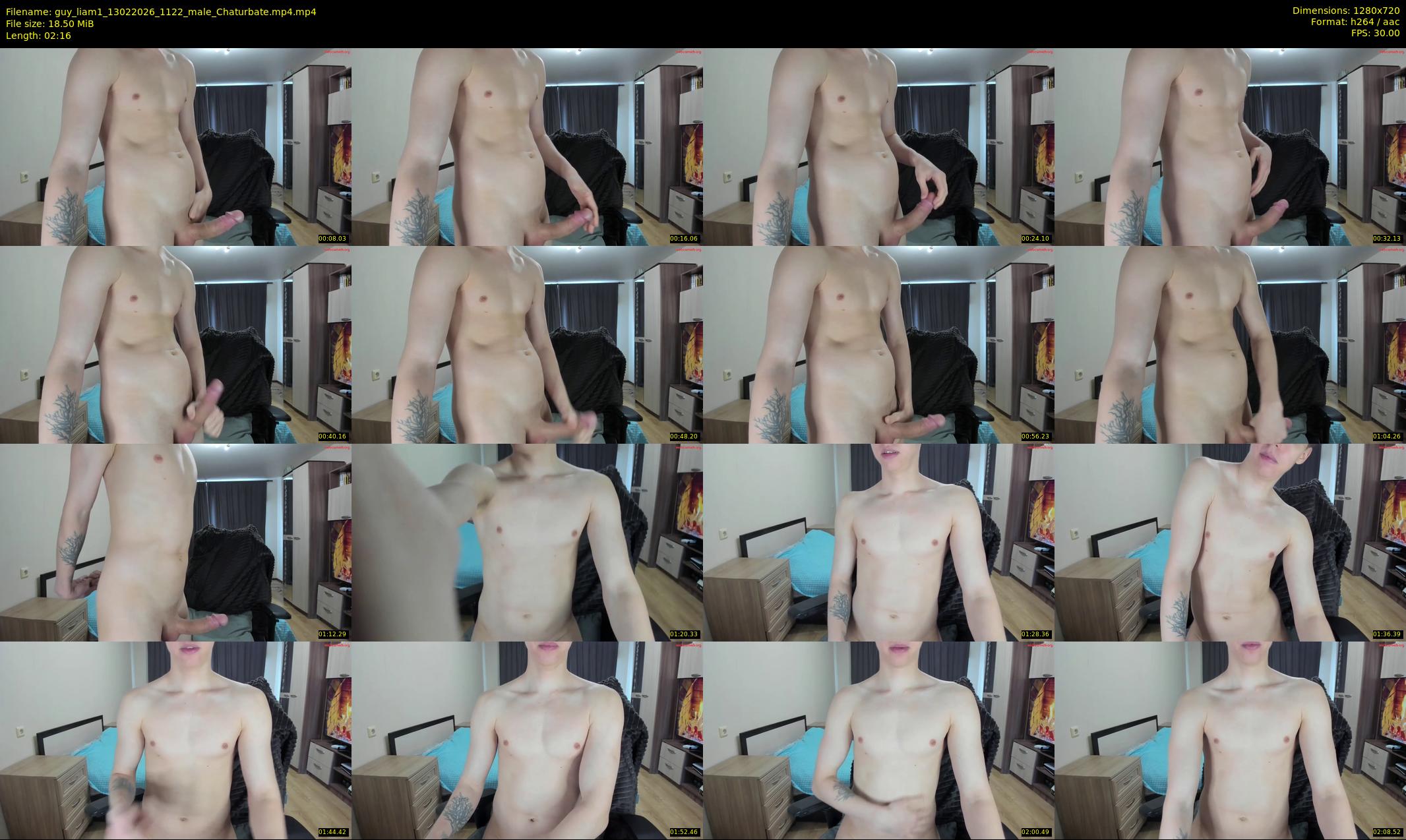 guy_liam1 — 3 minute Chaturbate male cam show recording, 720p, Feb 13, 2026