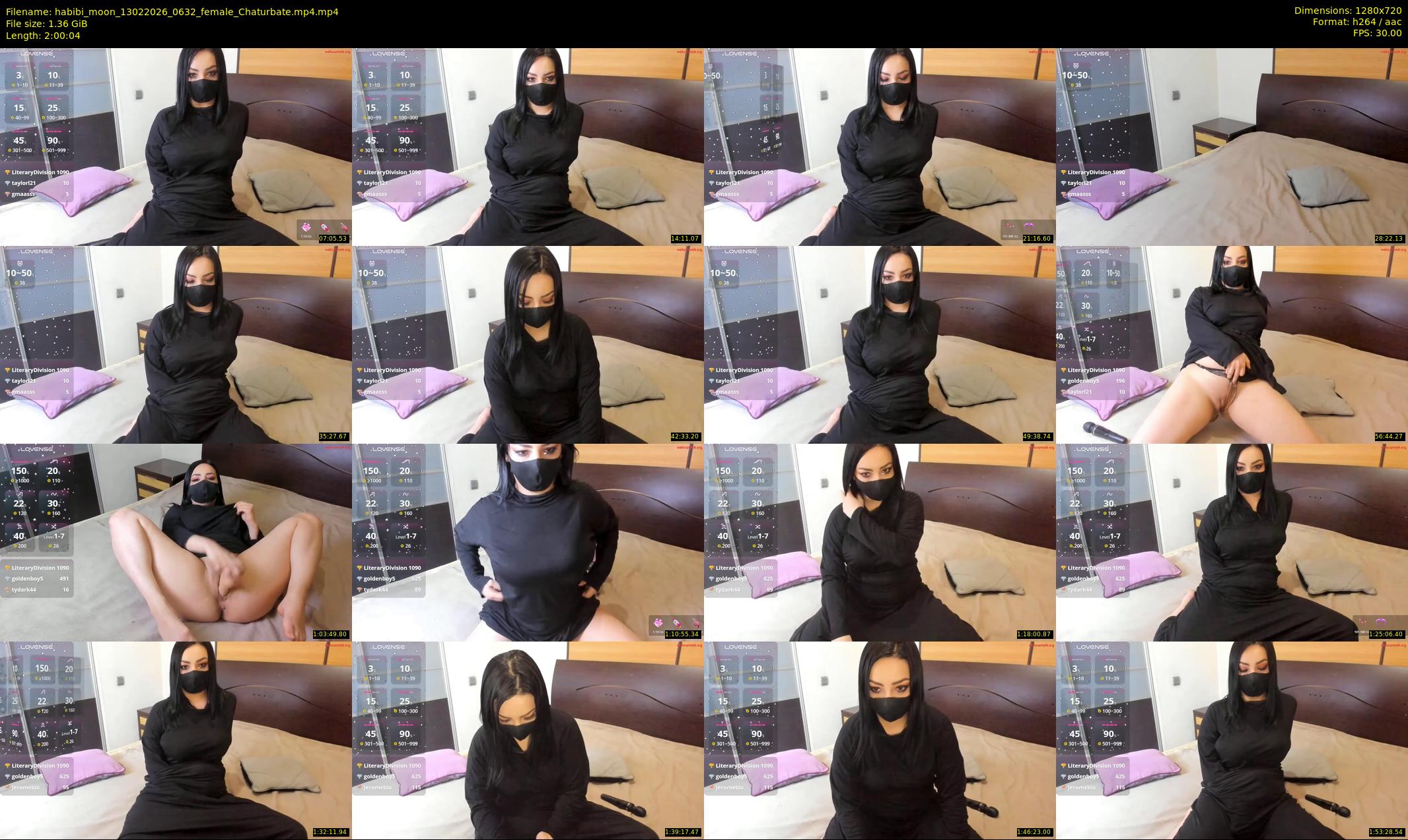 habibi_moon — 121 minute Chaturbate female cam show recording, 720p, Feb 13, 2026