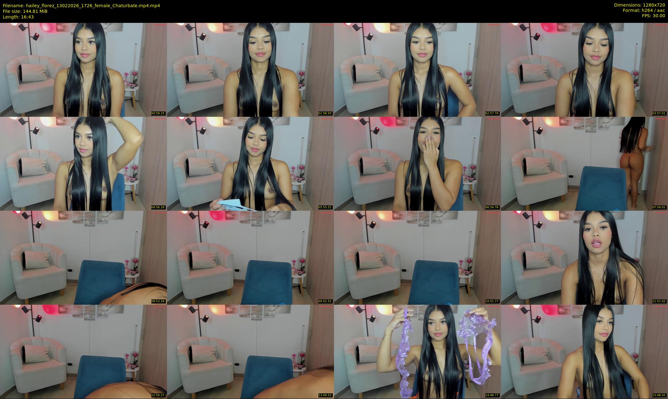 hailey_florez — 17 minute Chaturbate female cam show recording, 720p, Feb 13, 2026