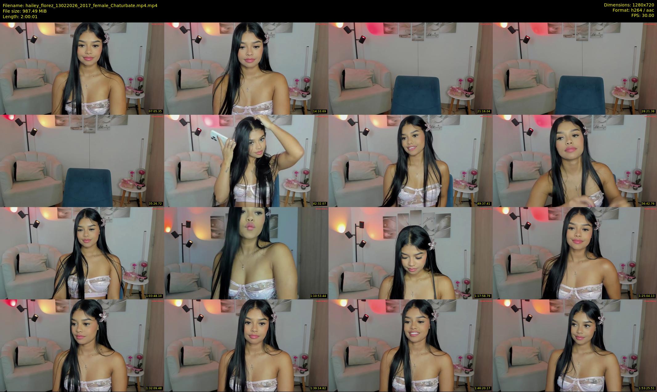 hailey_florez — 121 minute Chaturbate female cam show recording, 720p, Feb 13, 2026