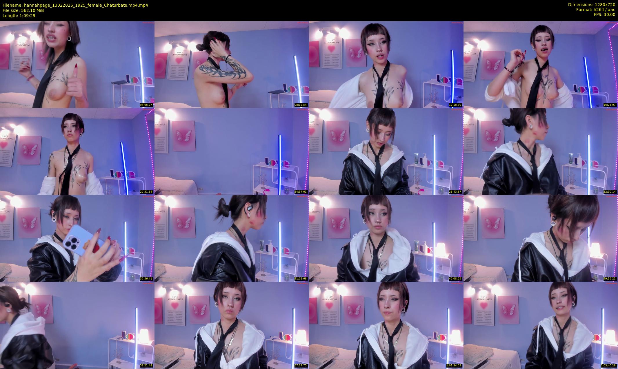 hannahpage — 70 minute Chaturbate female cam show recording, 720p, Feb 13, 2026