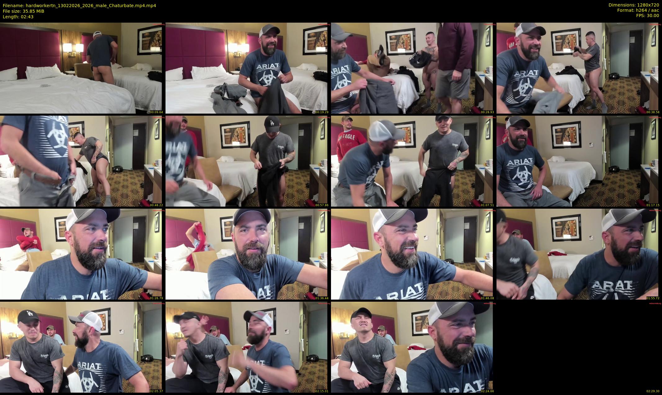 hardworkertn — 3 minute Chaturbate male cam show recording, 720p, Feb 13, 2026