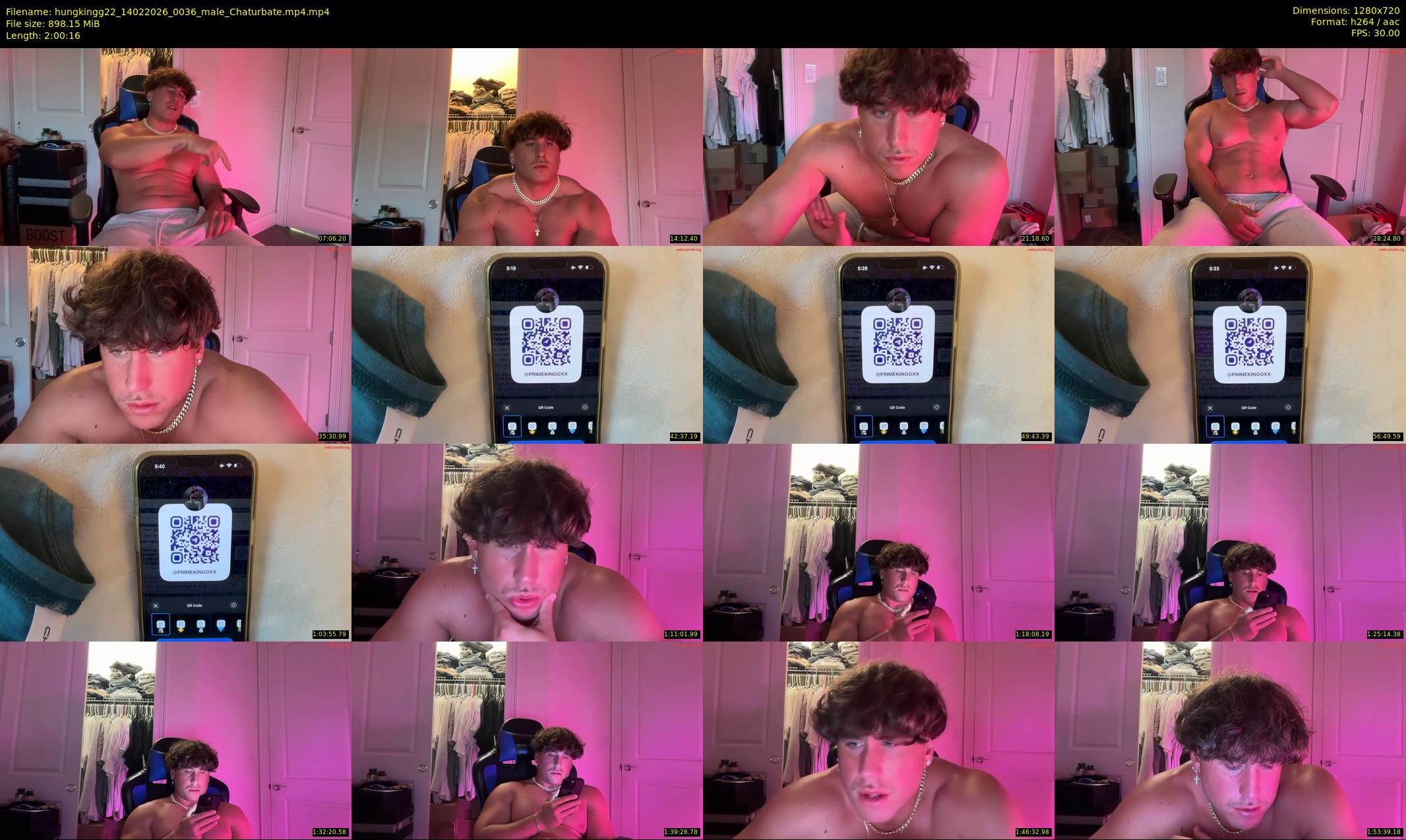 hungkingg22 — 121 minute Chaturbate male cam show recording, 720p, Feb 14, 2026