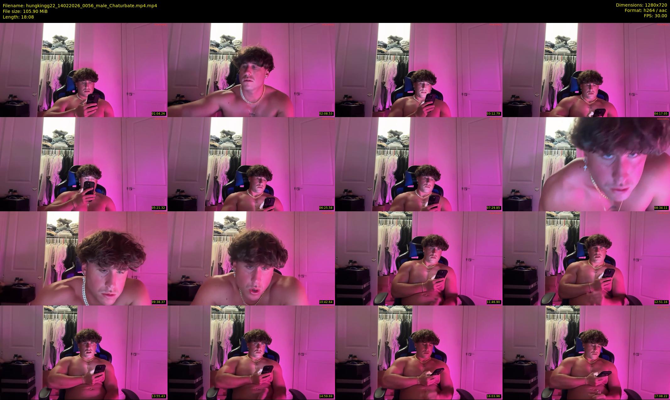 hungkingg22 — 19 minute Chaturbate male cam show recording, 720p, Feb 14, 2026