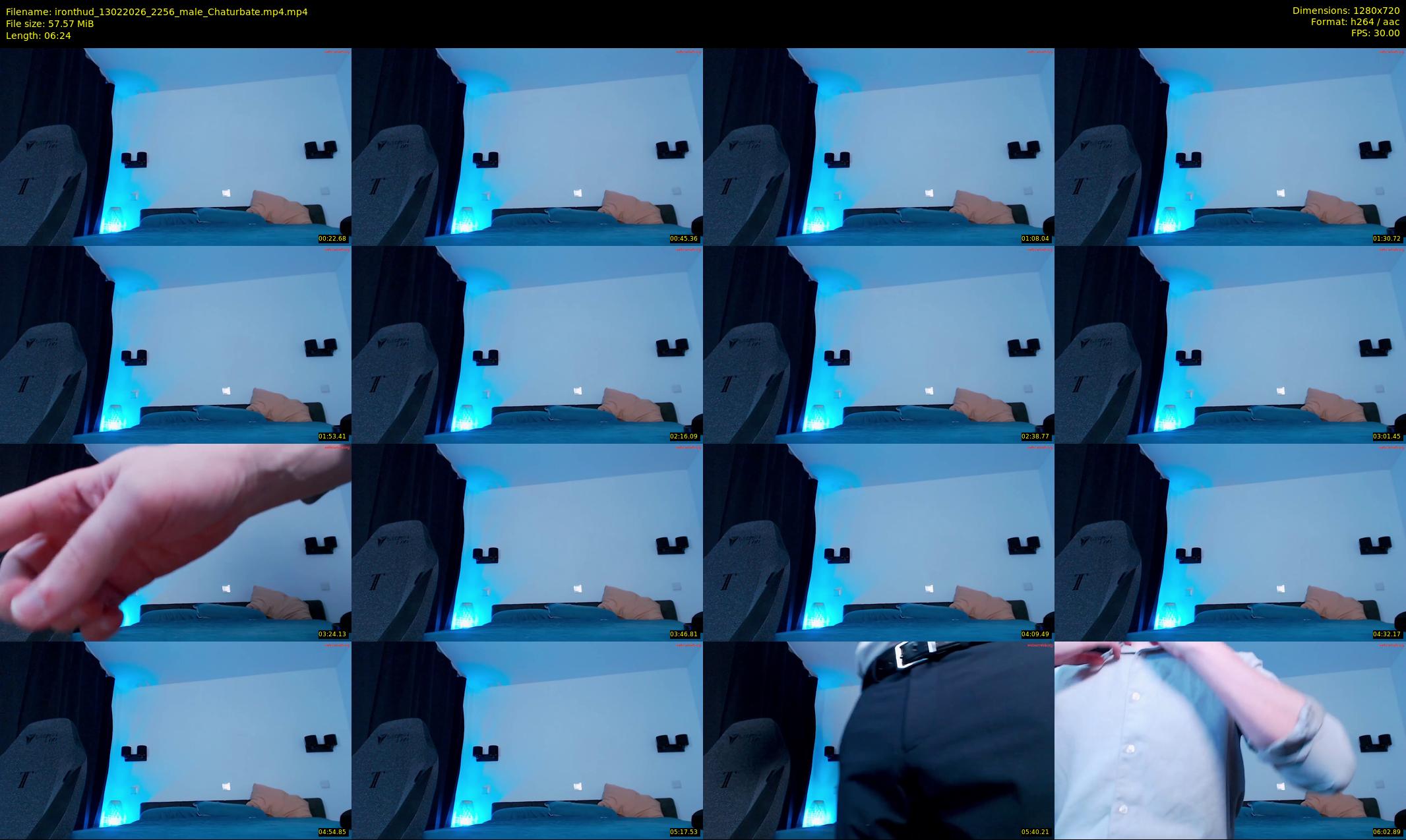ironthud — 7 minute Chaturbate male cam show recording, 720p, Feb 13, 2026