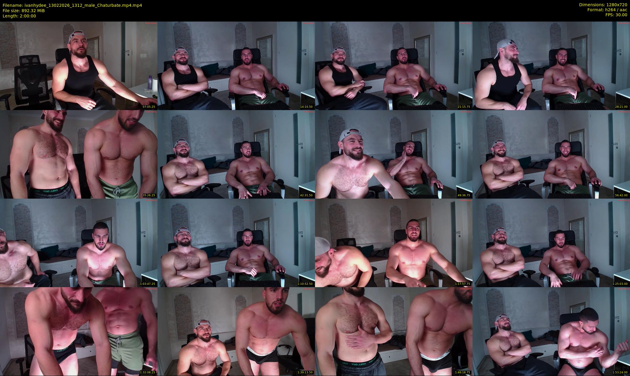 ivanhydee — 120 minute Chaturbate male cam show recording, 720p, Feb 13, 2026