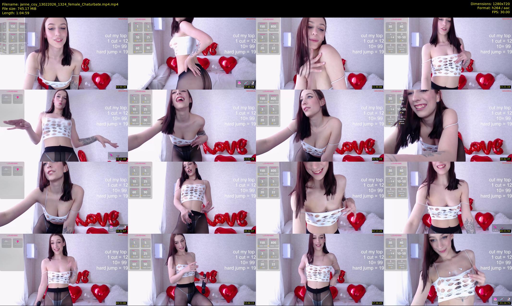 janne_coy — 65 minute Chaturbate female cam show recording, 720p, Feb 13, 2026