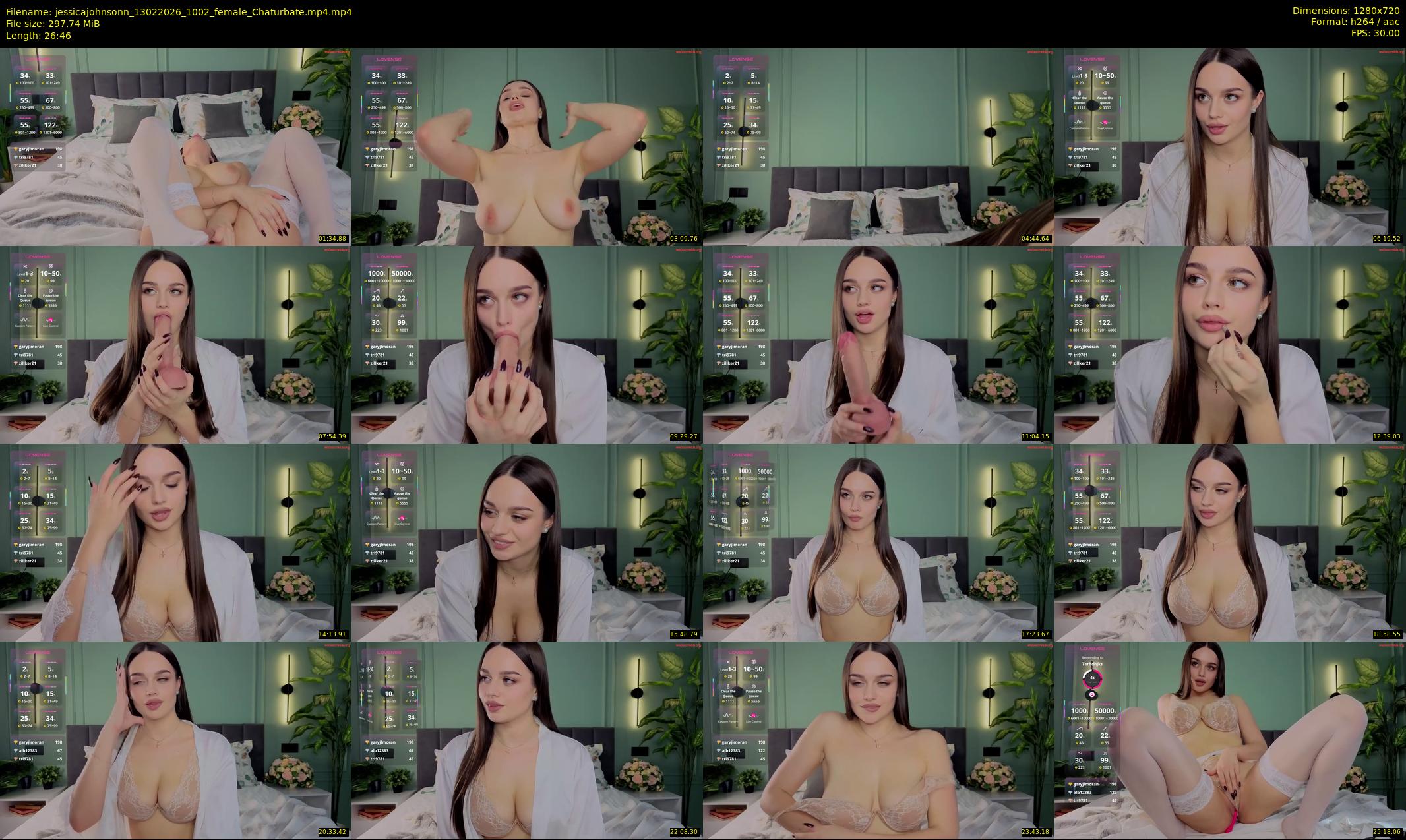 jessicajohnsonn — 27 minute Chaturbate female cam show recording, 720p, Feb 13, 2026