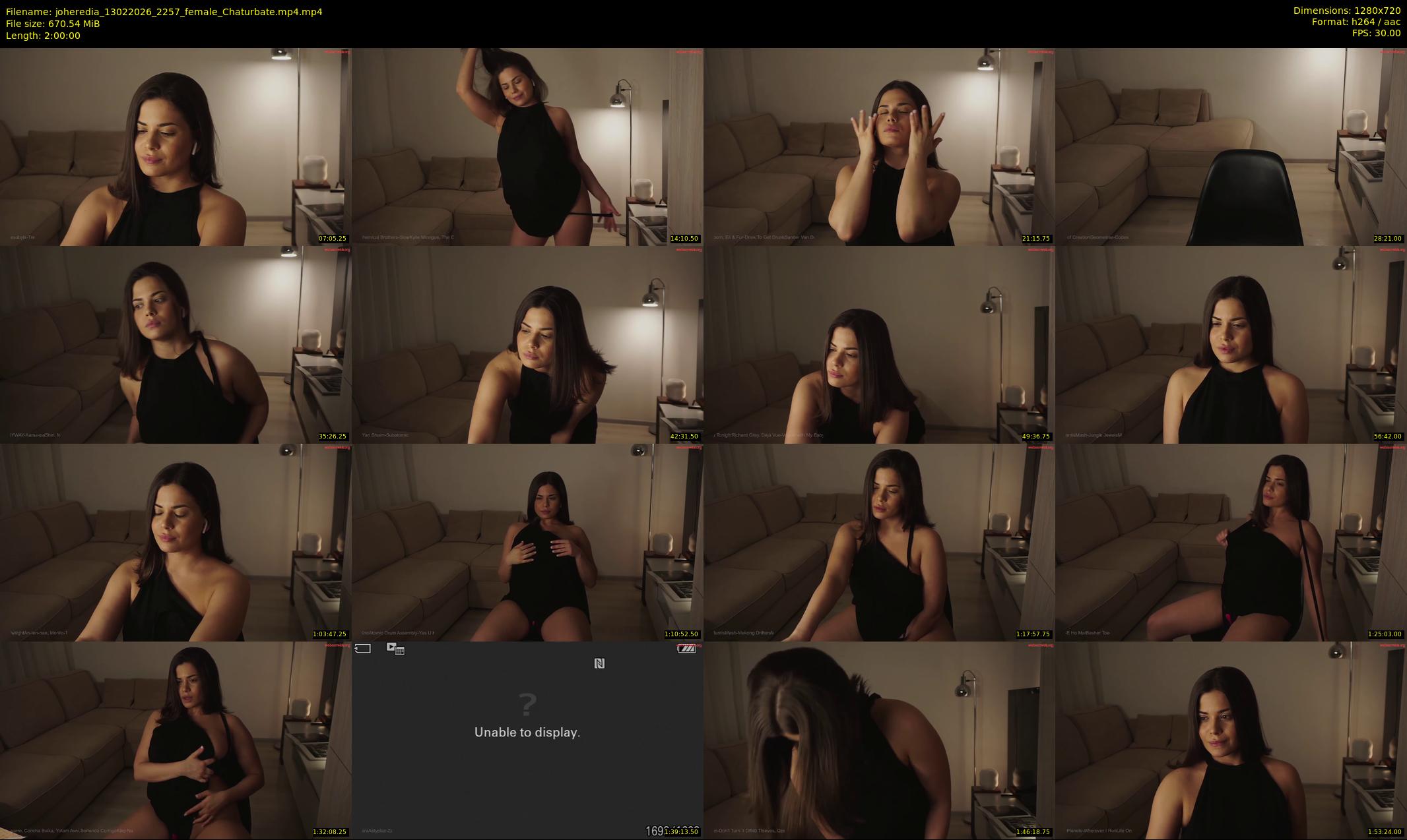joheredia — 120 minute Chaturbate female cam show recording, 720p, Feb 13, 2026