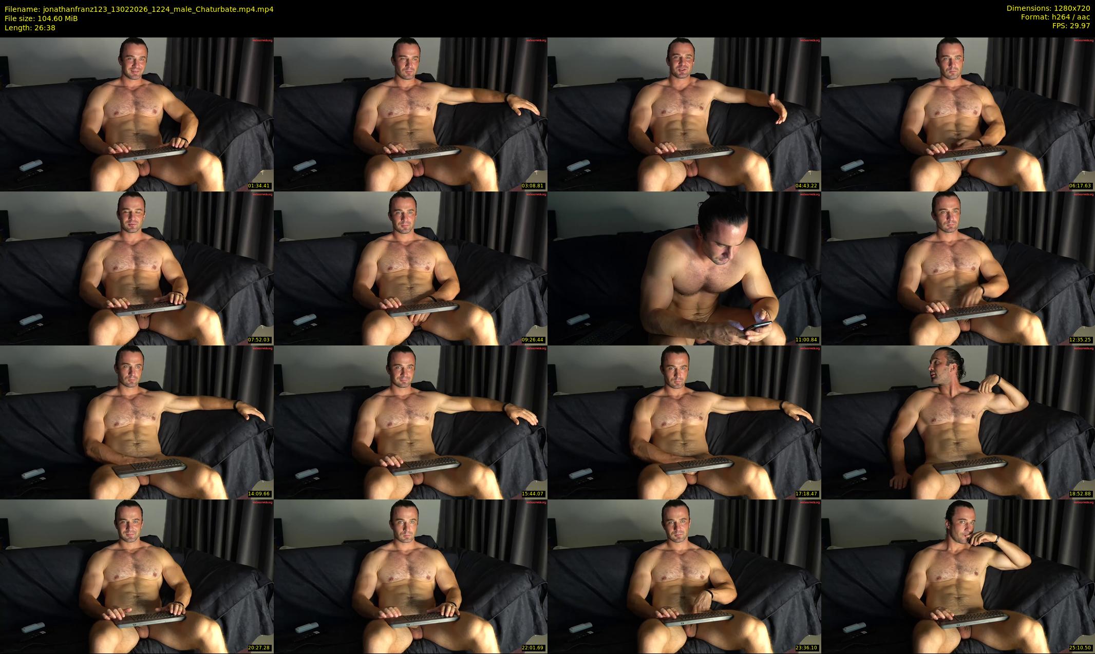 jonathanfranz123 — 27 minute Chaturbate male cam show recording, 720p, Feb 13, 2026