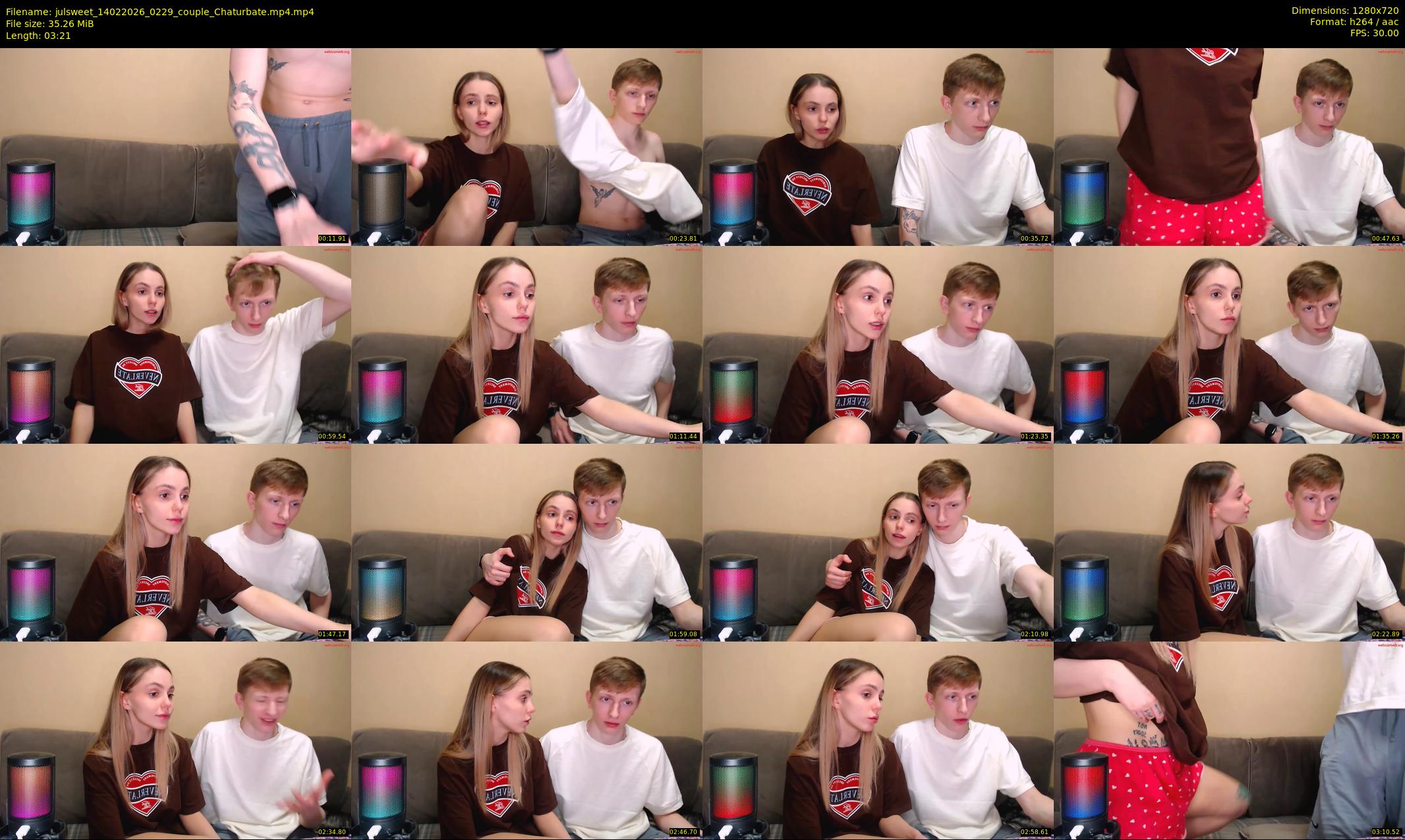 julsweet — 4 minute Chaturbate male cam show recording, 720p, Feb 14, 2026