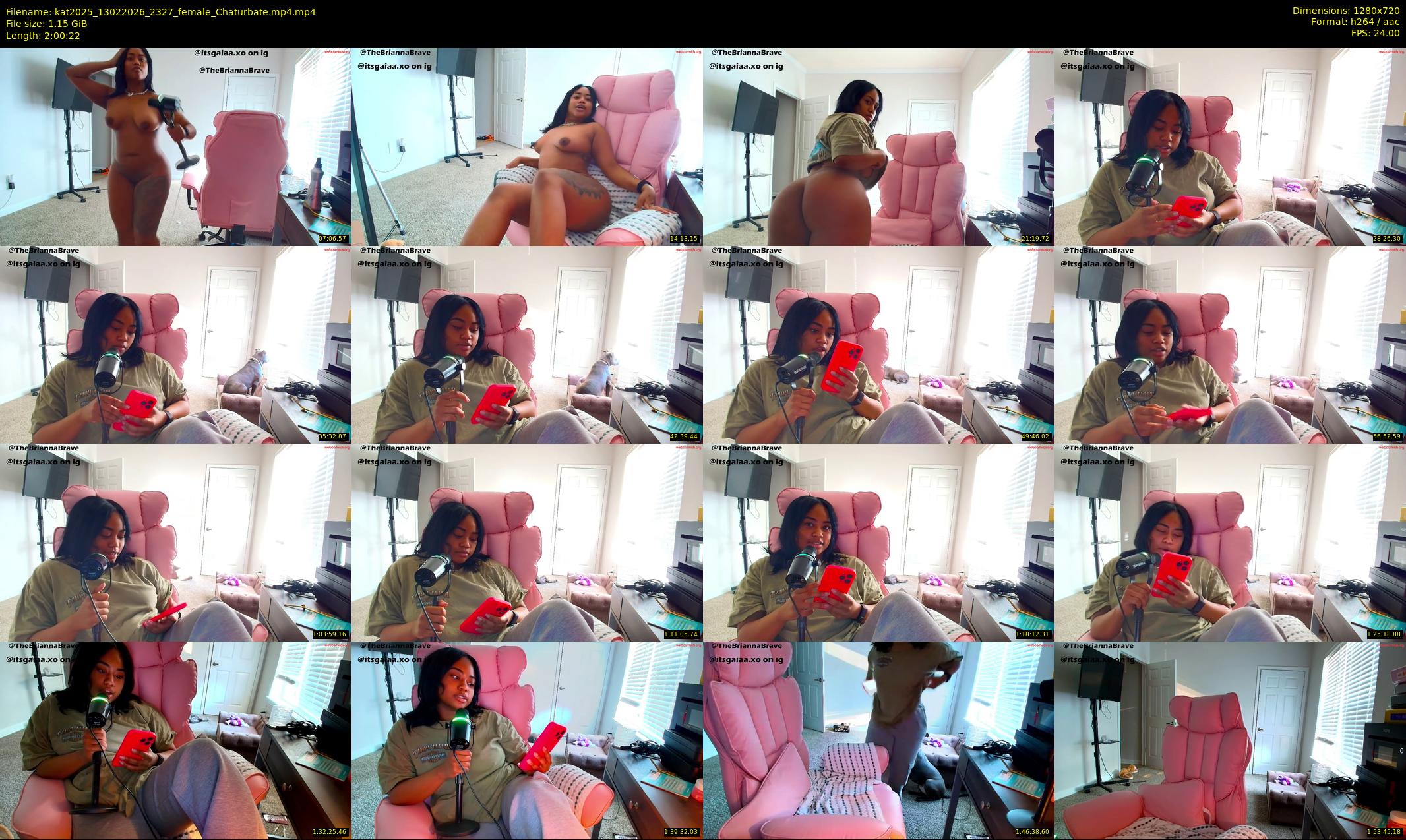 kat2025 — 121 minute Chaturbate female cam show recording, 720p, Feb 13, 2026