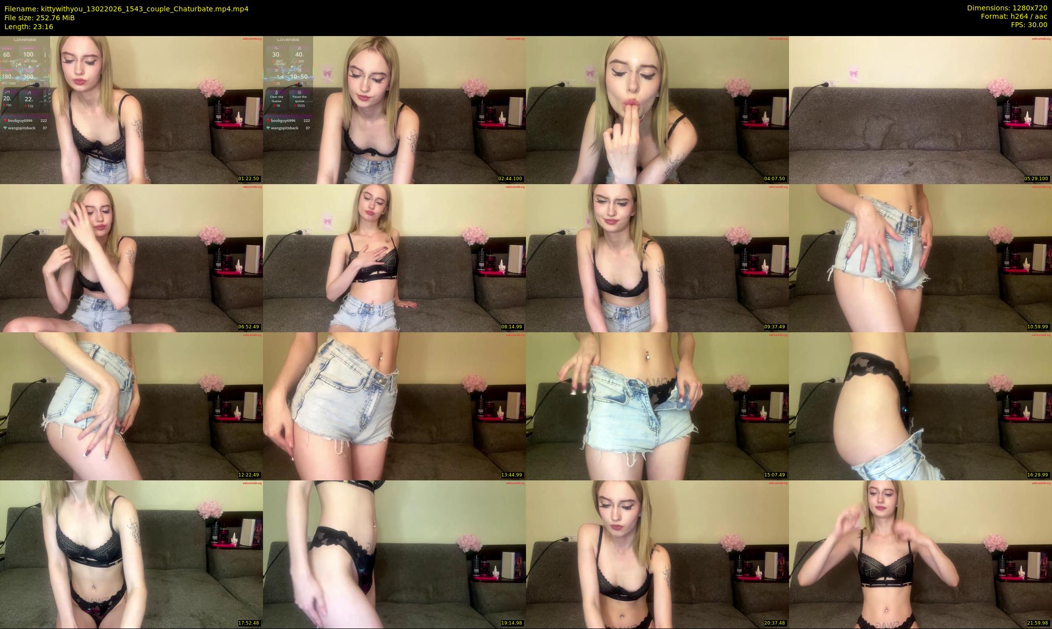 kittywithyou — 24 minute Chaturbate couple cam show recording, 720p, Feb 13, 2026