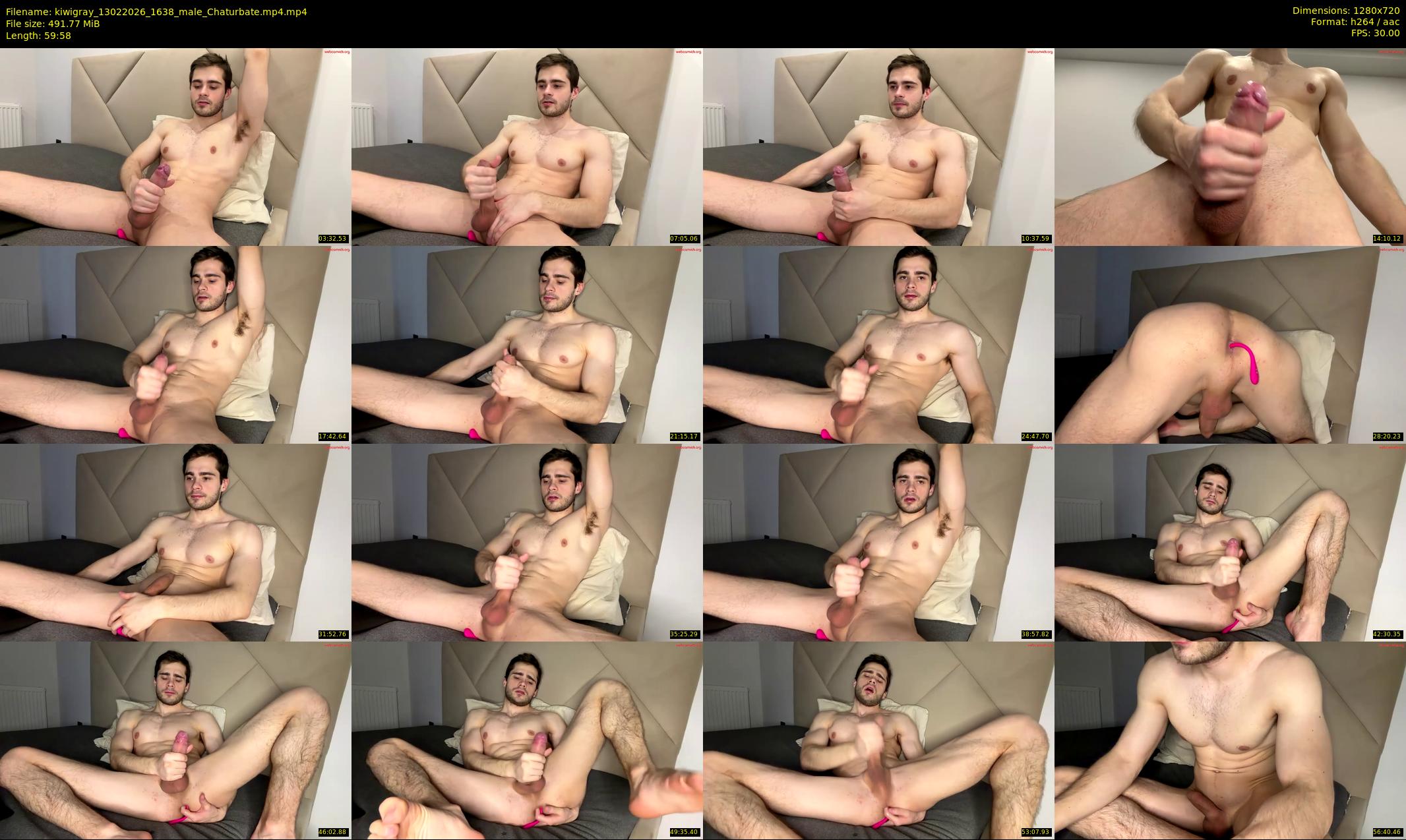 kiwigray — 60 minute Chaturbate male cam show recording, 720p, Feb 13, 2026