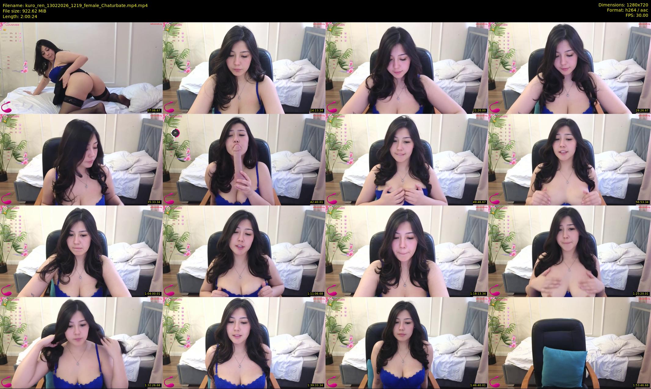 kuro_ren — 121 minute Chaturbate female cam show recording, 720p, Feb 13, 2026