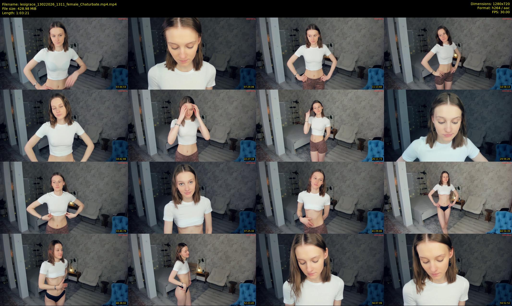 lesigrace — 64 minute Chaturbate female cam show recording, 720p, Feb 13, 2026