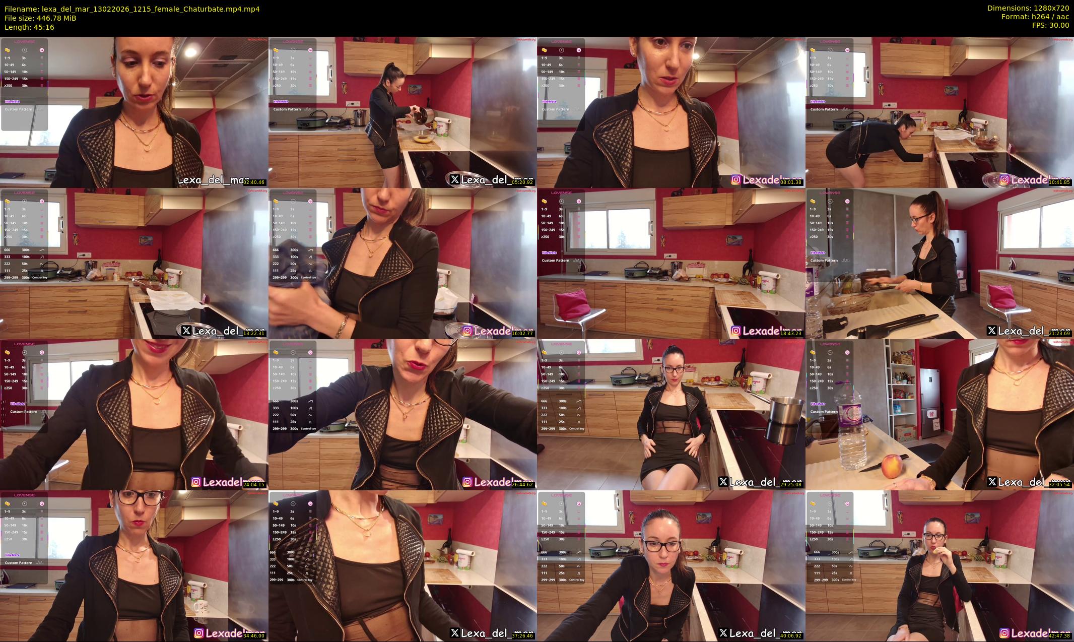 lexa_del_mar — 46 minute Chaturbate female cam show recording, 720p, Feb 13, 2026