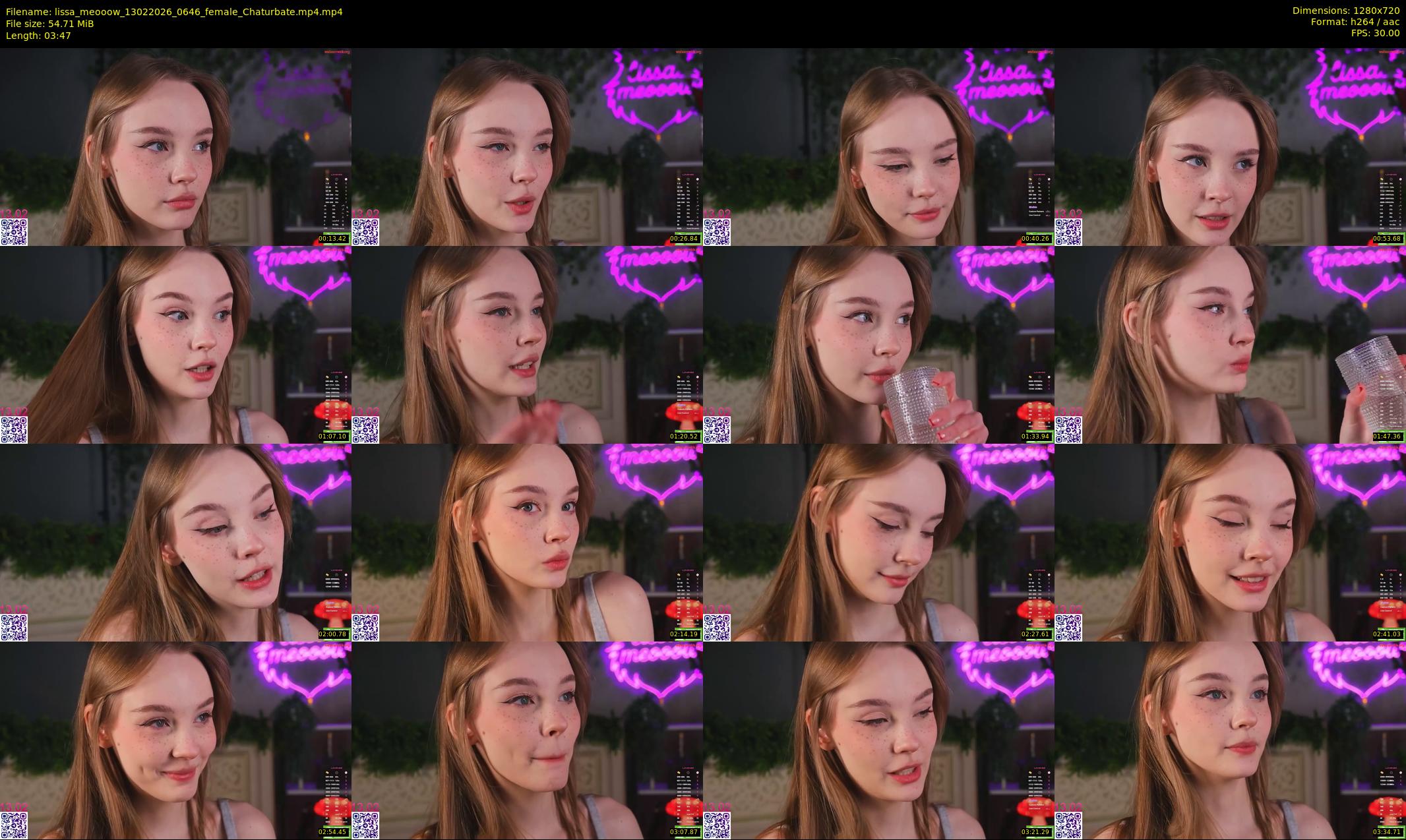 lissa_meooow — 4 minute Chaturbate female cam show recording, 720p, Feb 13, 2026