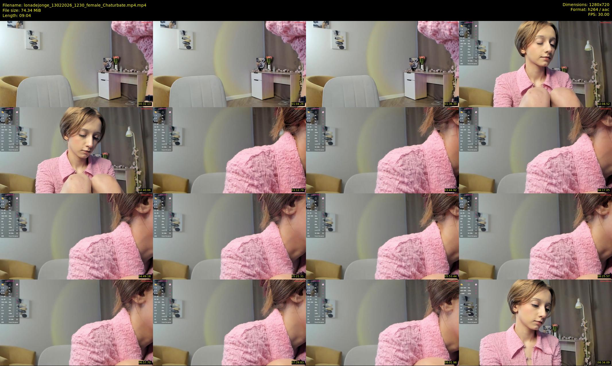 lonadejonge — 10 minute Chaturbate female cam show recording, 720p, Feb 13, 2026
