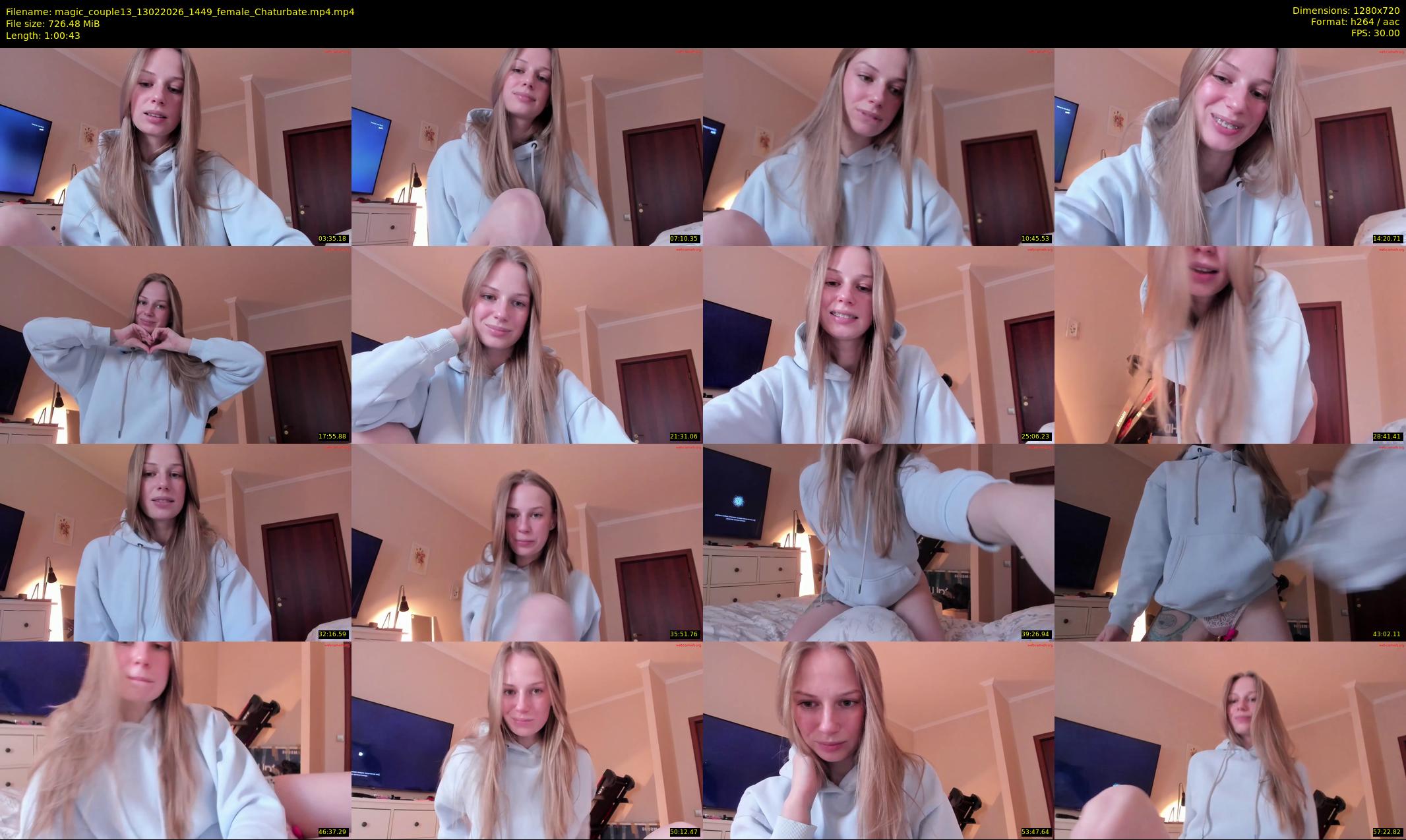 magic_couple13 — 61 minute Chaturbate couple cam show recording, 720p, Feb 13, 2026