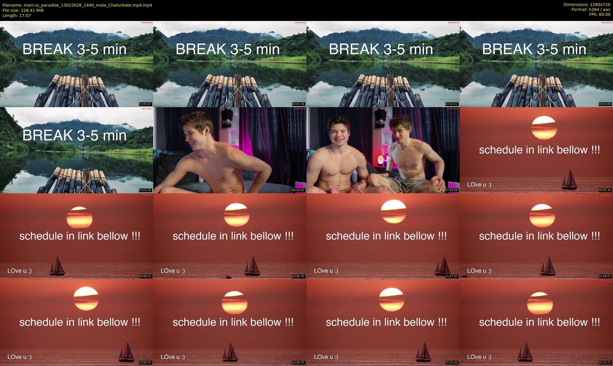 marcus_paradise — 18 minute Chaturbate male cam show recording, 720p, Feb 13, 2026