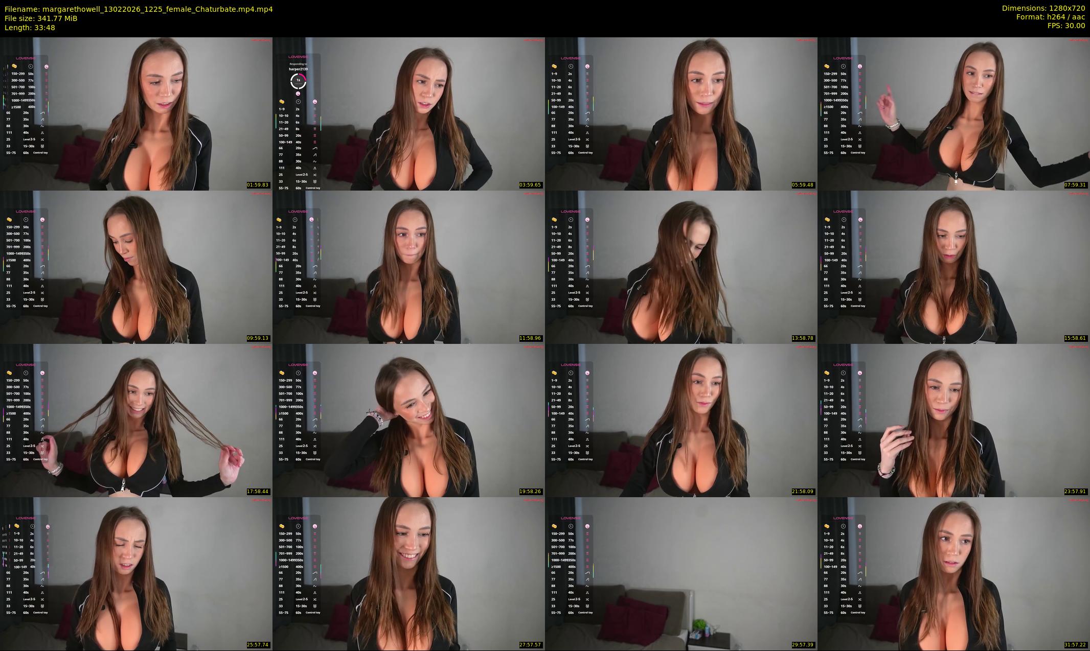 margarethowell — 34 minute Chaturbate female cam show recording, 720p, Feb 13, 2026