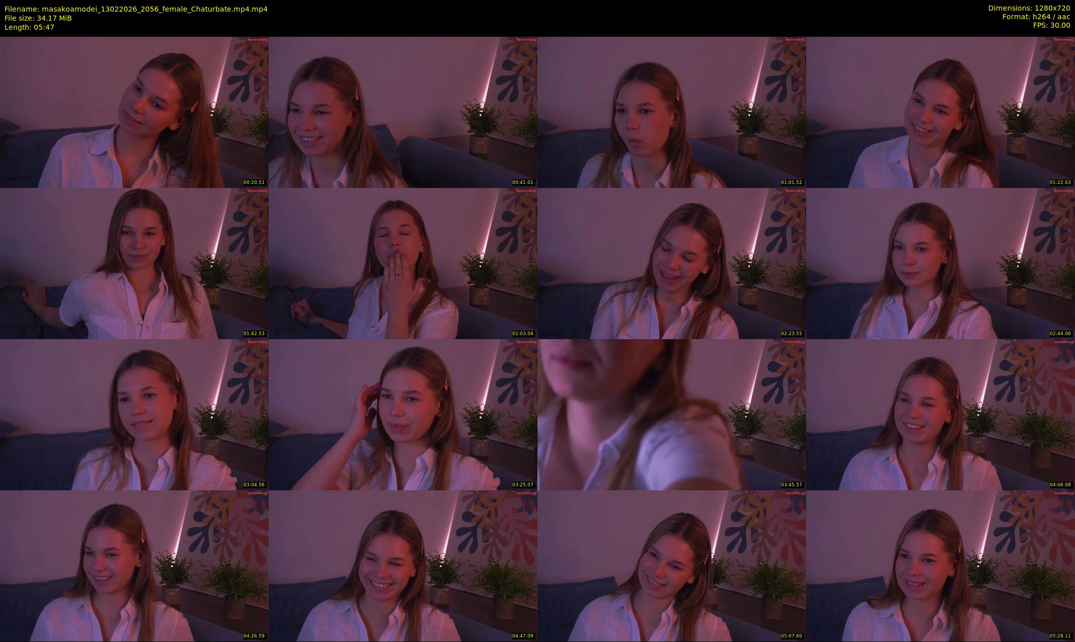 masakoamodei — 6 minute Chaturbate female cam show recording, 720p, Feb 13, 2026
