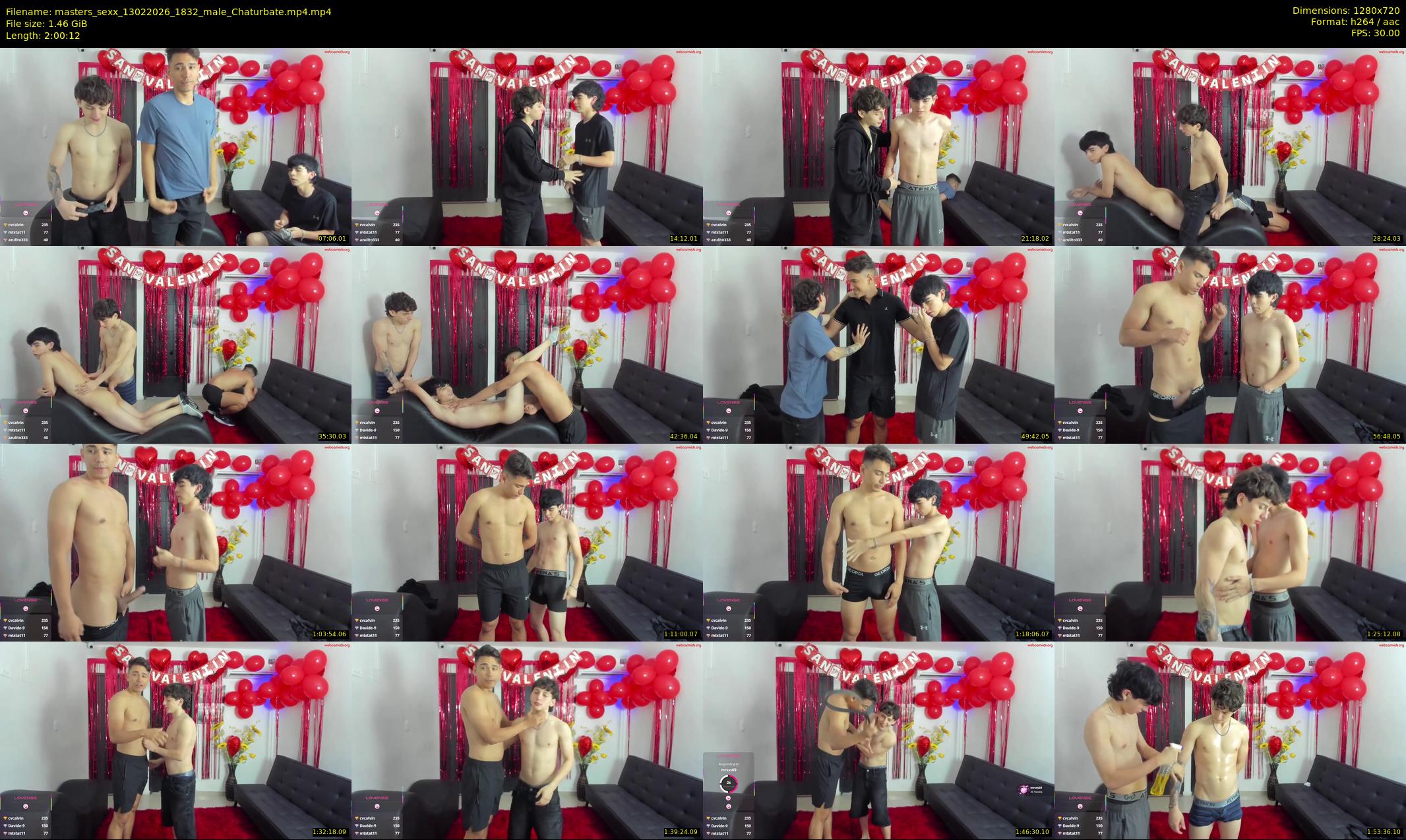 masters_sexx — 121 minute Chaturbate male cam show recording, 720p, Feb 13, 2026