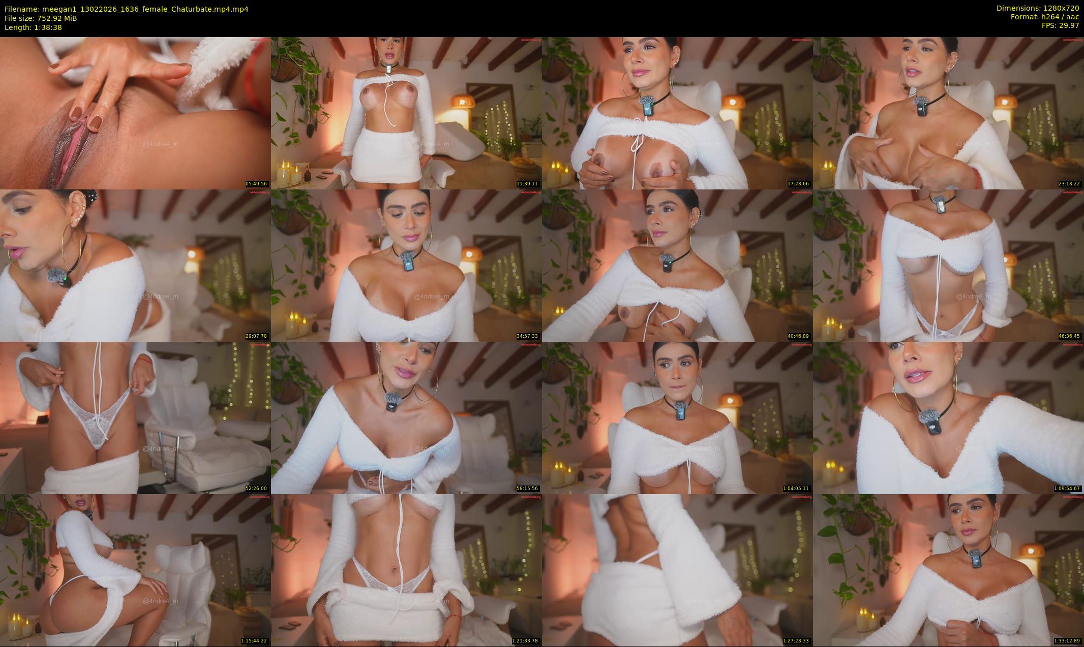 meegan1 — 99 minute Chaturbate female cam show recording, 720p, Feb 13, 2026
