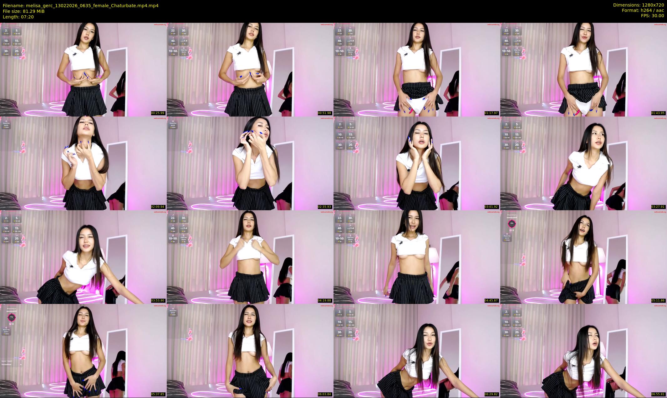 melisa_gerc — 8 minute Chaturbate female cam show recording, 720p, Feb 13, 2026