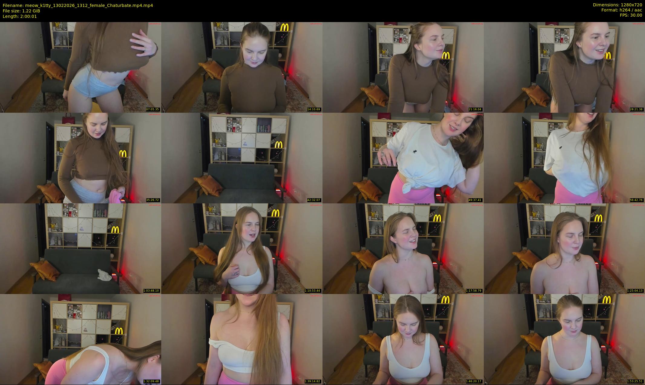 meow_k1tty — 121 minute Chaturbate female cam show recording, 720p, Feb 13, 2026