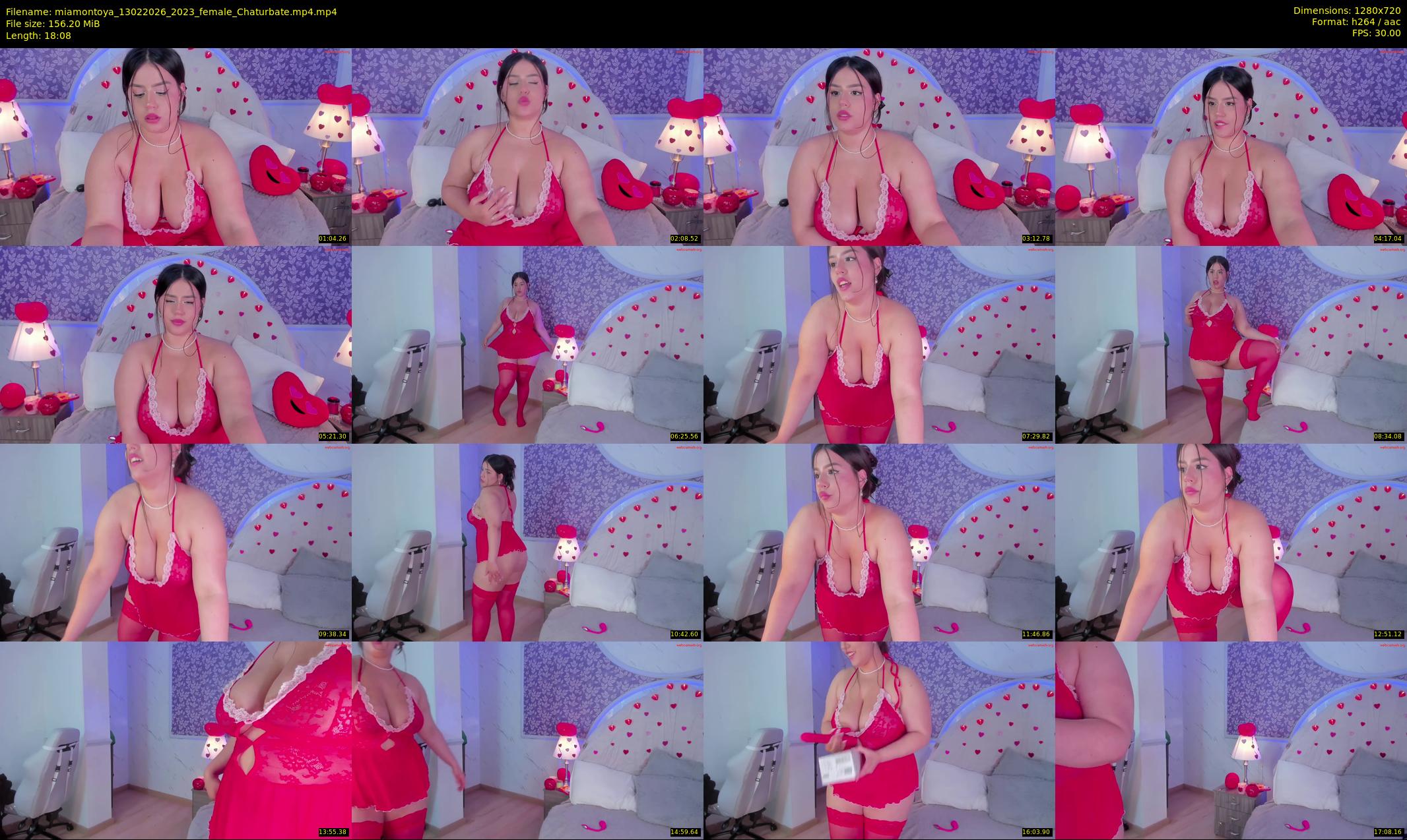 miamontoya — 19 minute Chaturbate female cam show recording, 720p, Feb 13, 2026