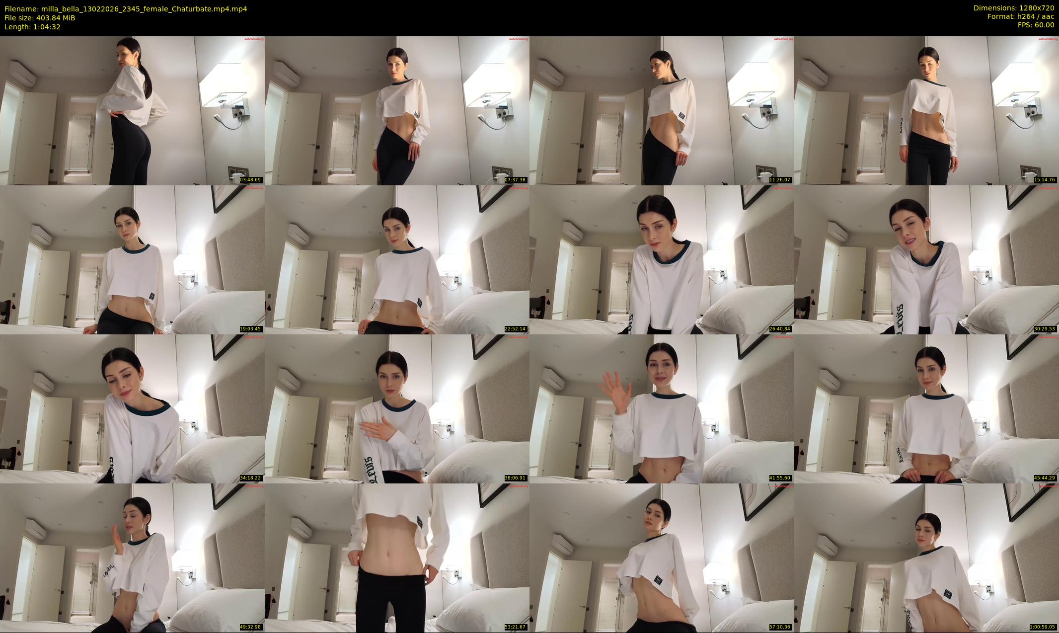 milla_bella — 65 minute Chaturbate female cam show recording, 720p, Feb 13, 2026