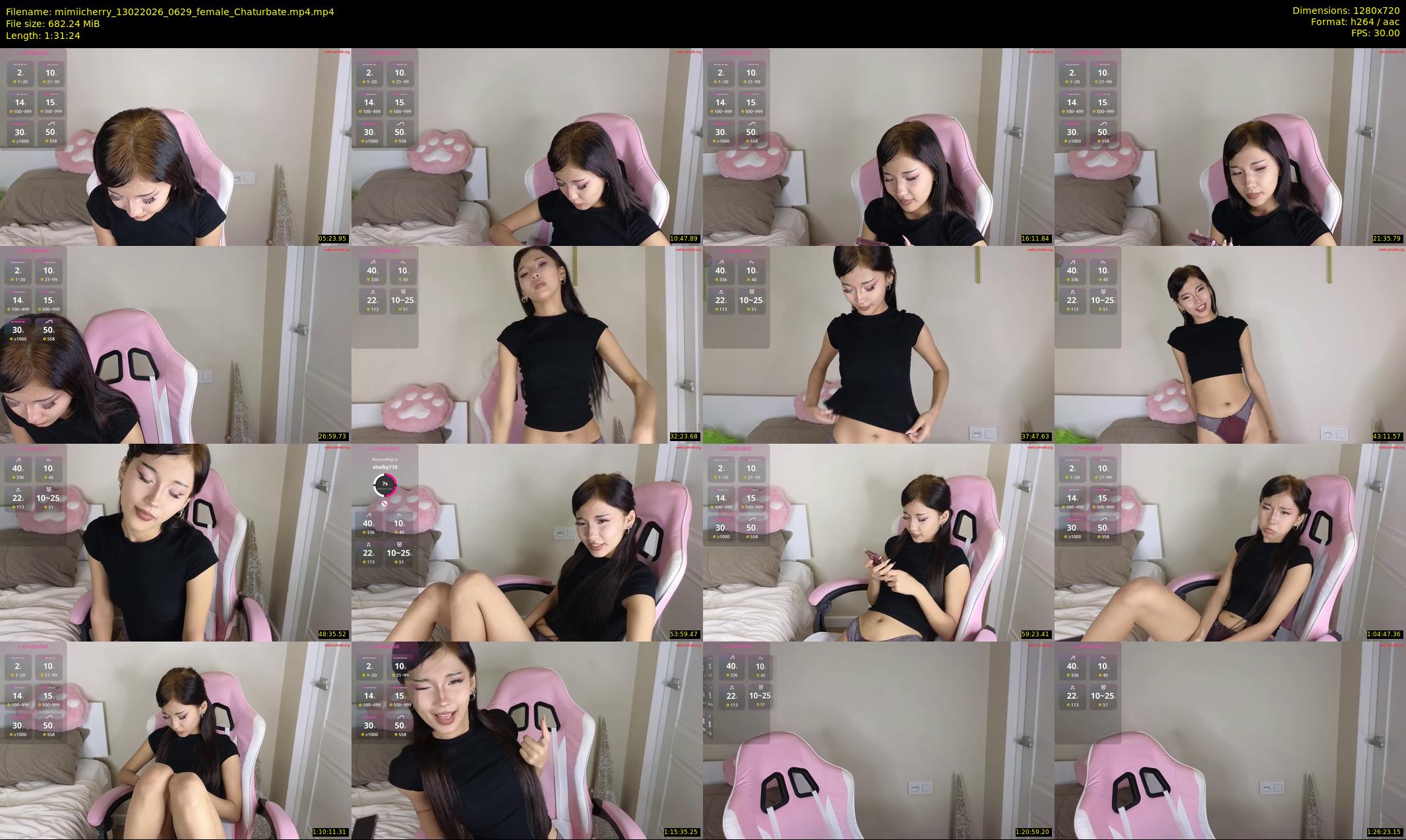 mimiicherry — 92 minute Chaturbate female cam show recording, 720p, Feb 13, 2026