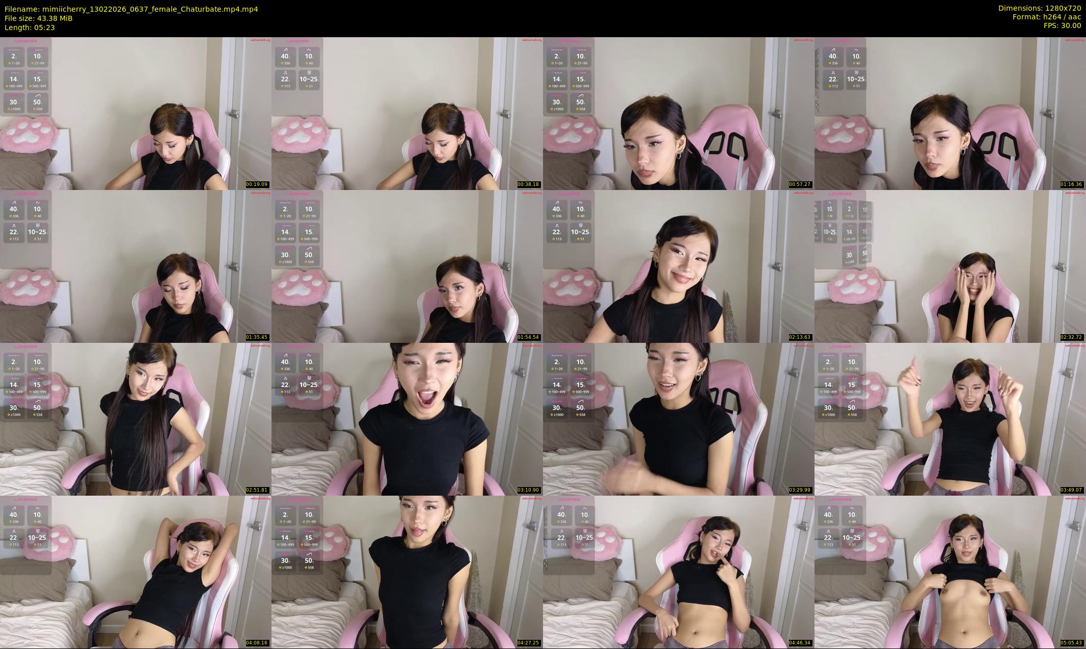 mimiicherry — 6 minute Chaturbate female cam show recording, 720p, Feb 13, 2026