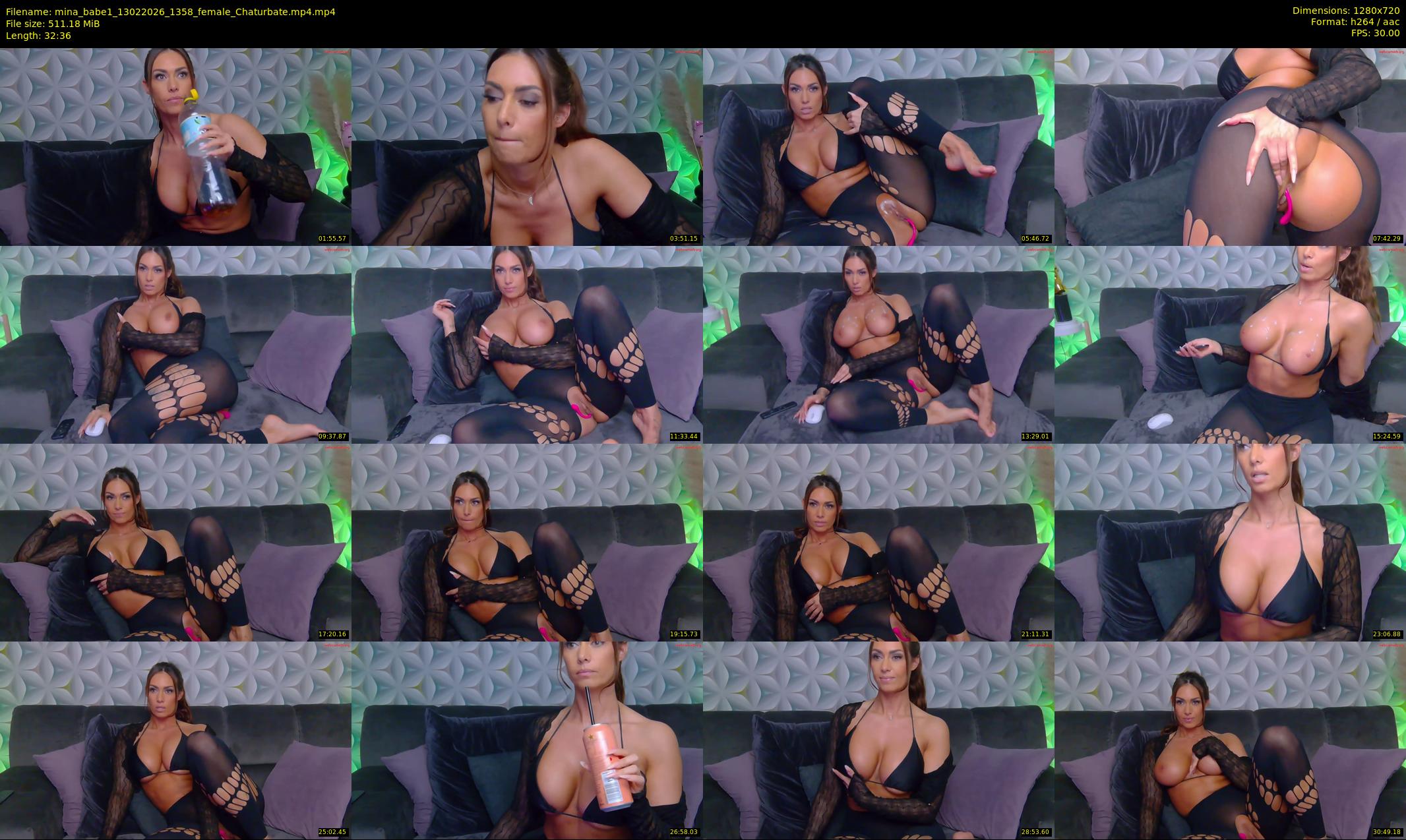 mina_babe1 — 33 minute Chaturbate female cam show recording, 720p, Feb 13, 2026