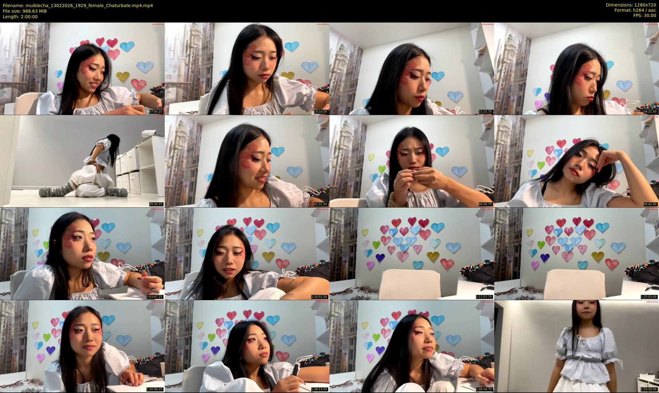muiklecha — 120 minute Chaturbate female cam show recording, 720p, Feb 13, 2026