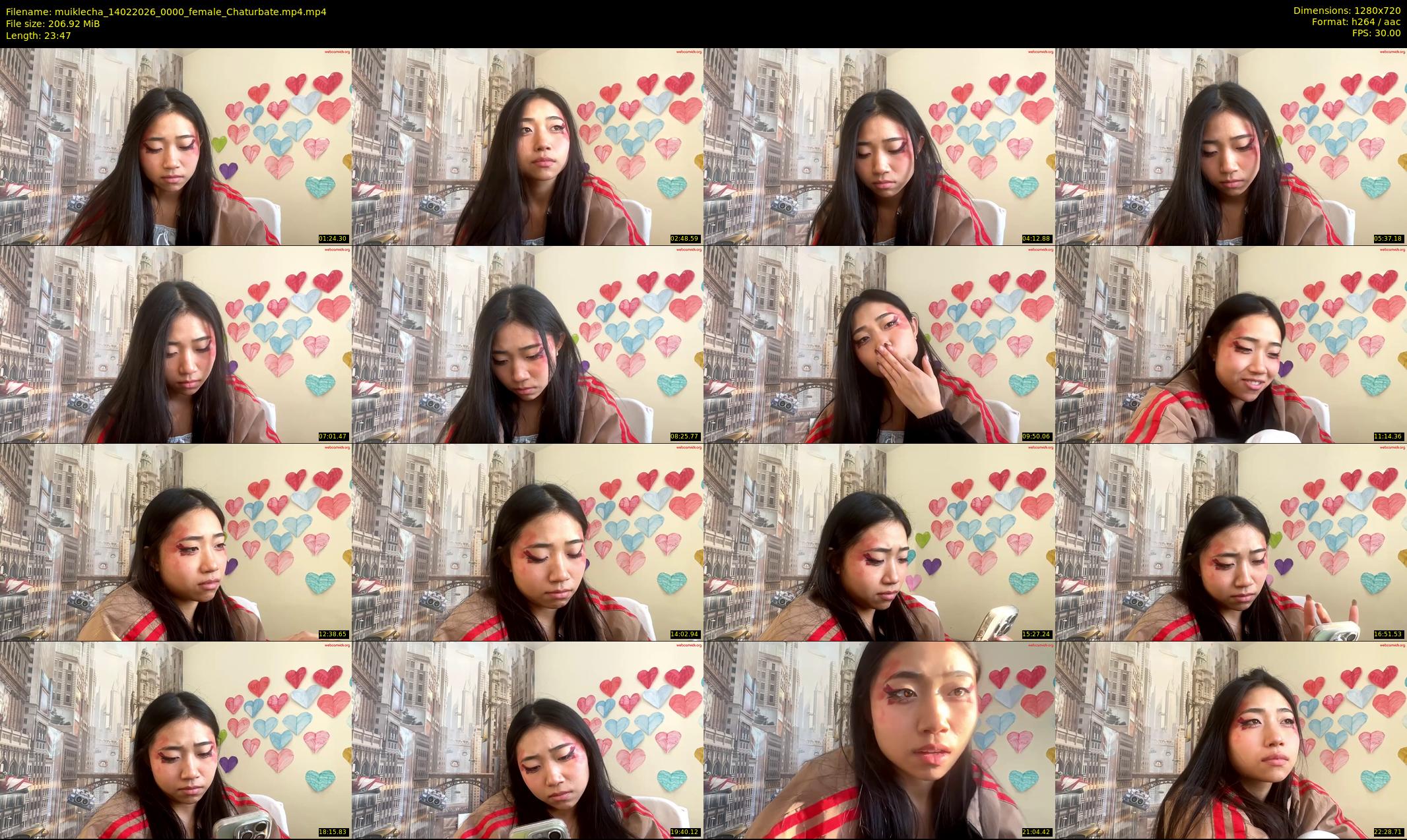 muiklecha — 24 minute Chaturbate female cam show recording, 720p, Feb 14, 2026