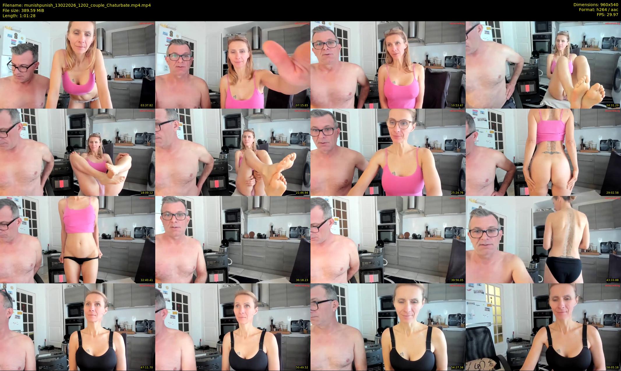 munishpunish — 62 minute Chaturbate couple cam show recording, 480p, Feb 13, 2026